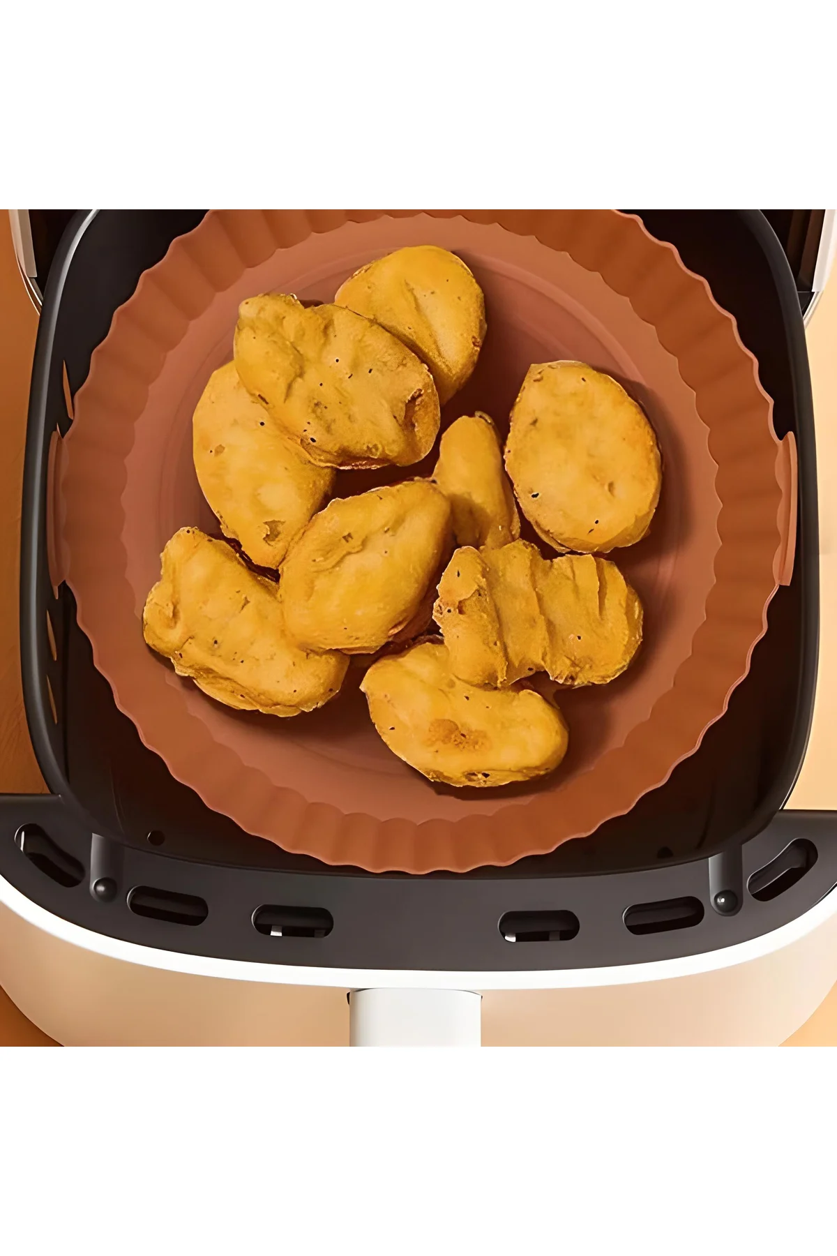 Renkli Isıya Dayanıklı Yıkanılabilir Silikon Fırın Ve Airfryer Ka