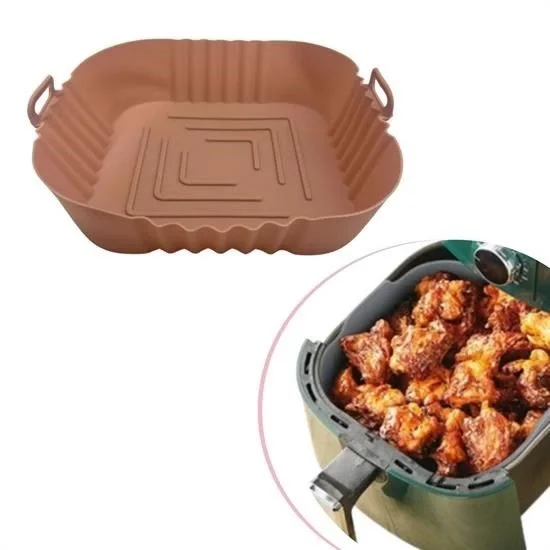 Renkli Isıya Dayanıklı Yıkanılabilir Silikon Fırın  Airfryer Kare Model Pişirme Matı 20 cm - Stokta Olan Renk Gönderilir Fiyatı, Yorumları ve Özellikleri