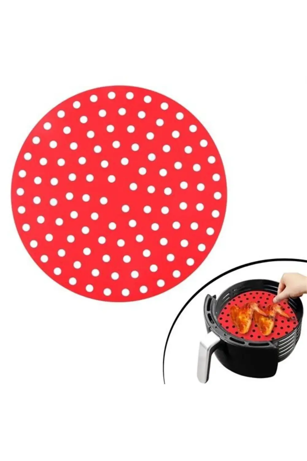 Renkli Isıya Dayanıklı Yıkanılabilir Silikon Fırın Ve Airfryer Yu