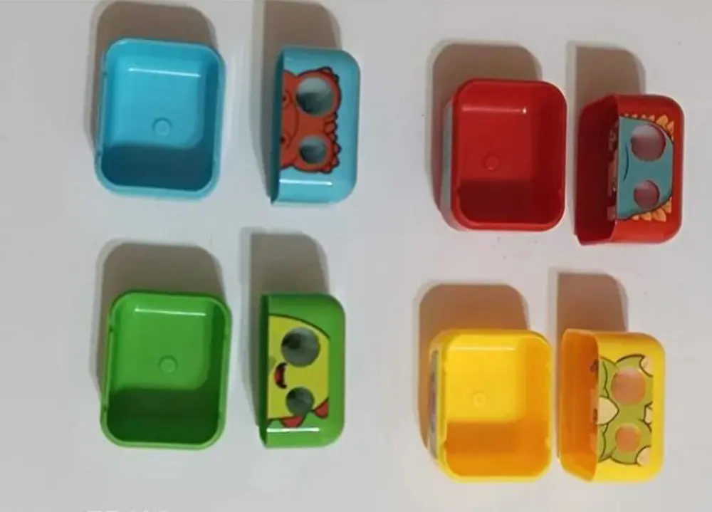 RENKLİ KALEMTRAŞ GENİŞ HAZNELİ ÇİFT AÇACAKLI (2ADET)