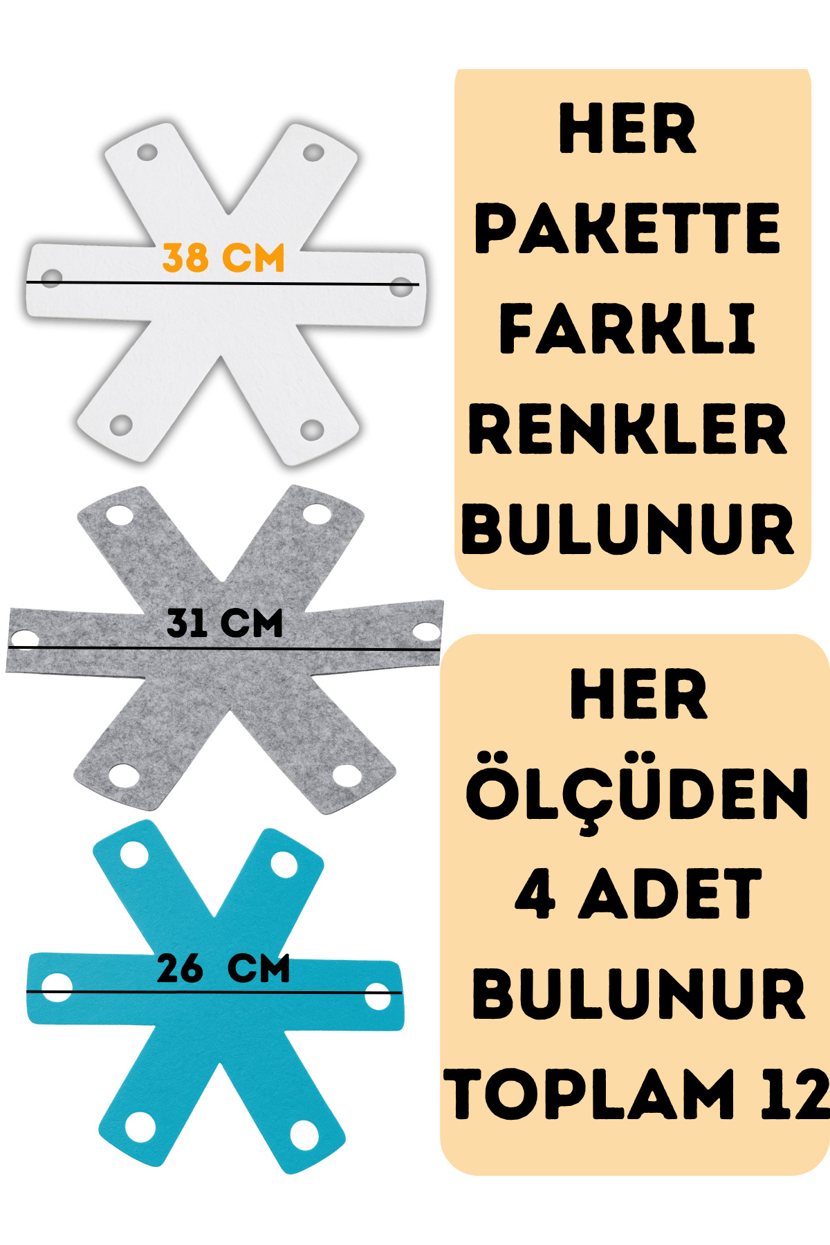 Renkli Kalın Tencere Tava Borcam Koruyucu Çizdirmez Elyaf Keçe 12