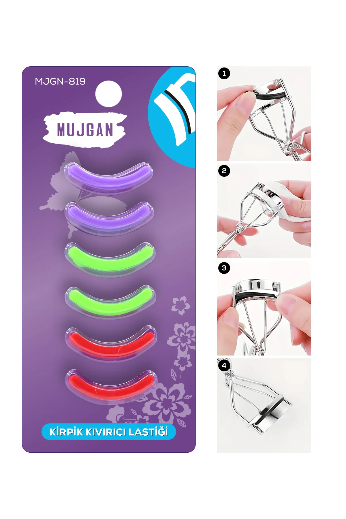 Renkli Kirpik Kıvırıcı Yedek Lastikleri