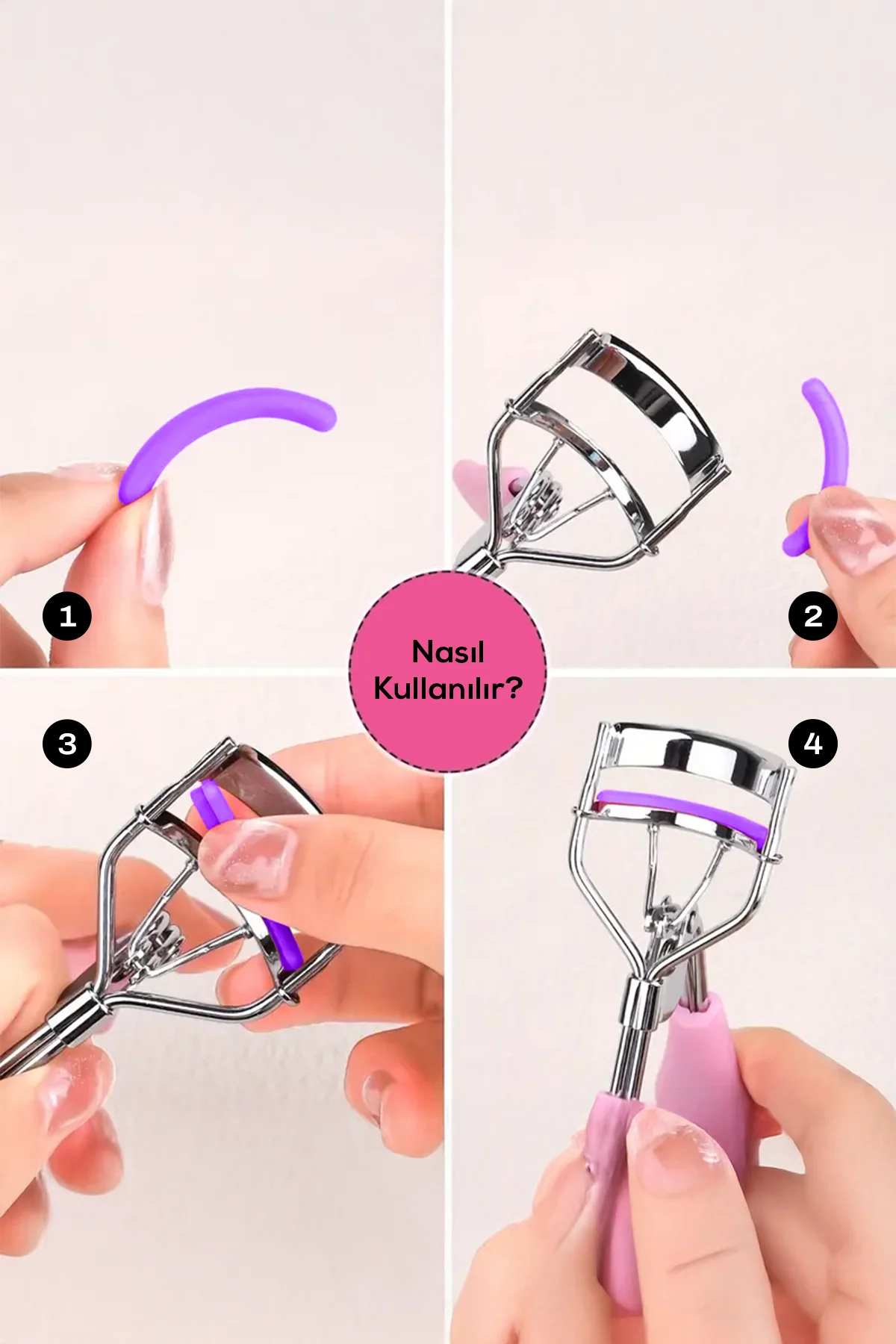 Renkli Kirpik Kıvırıcı Yedek Lastikleri