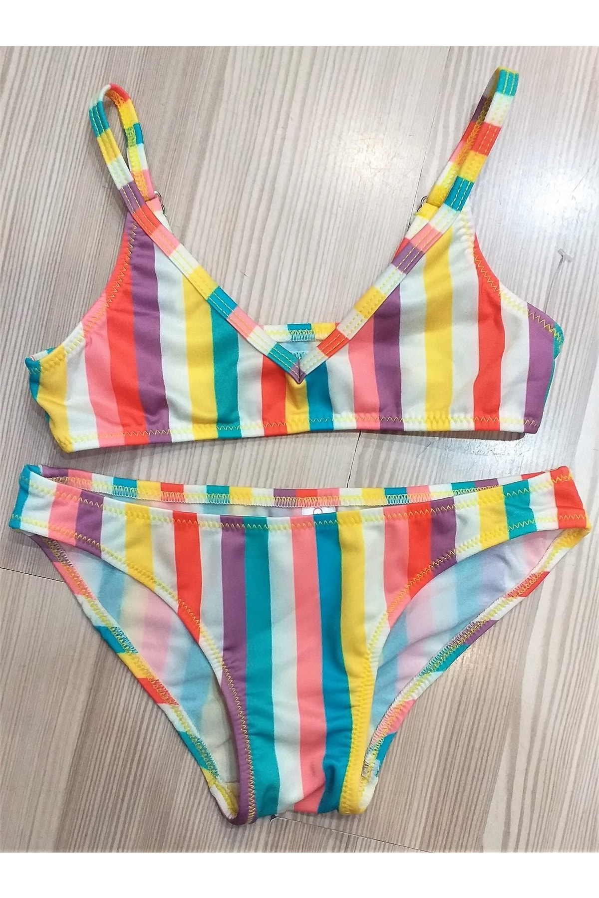 Granz Renkli Kiz Çocuk Bikinisi