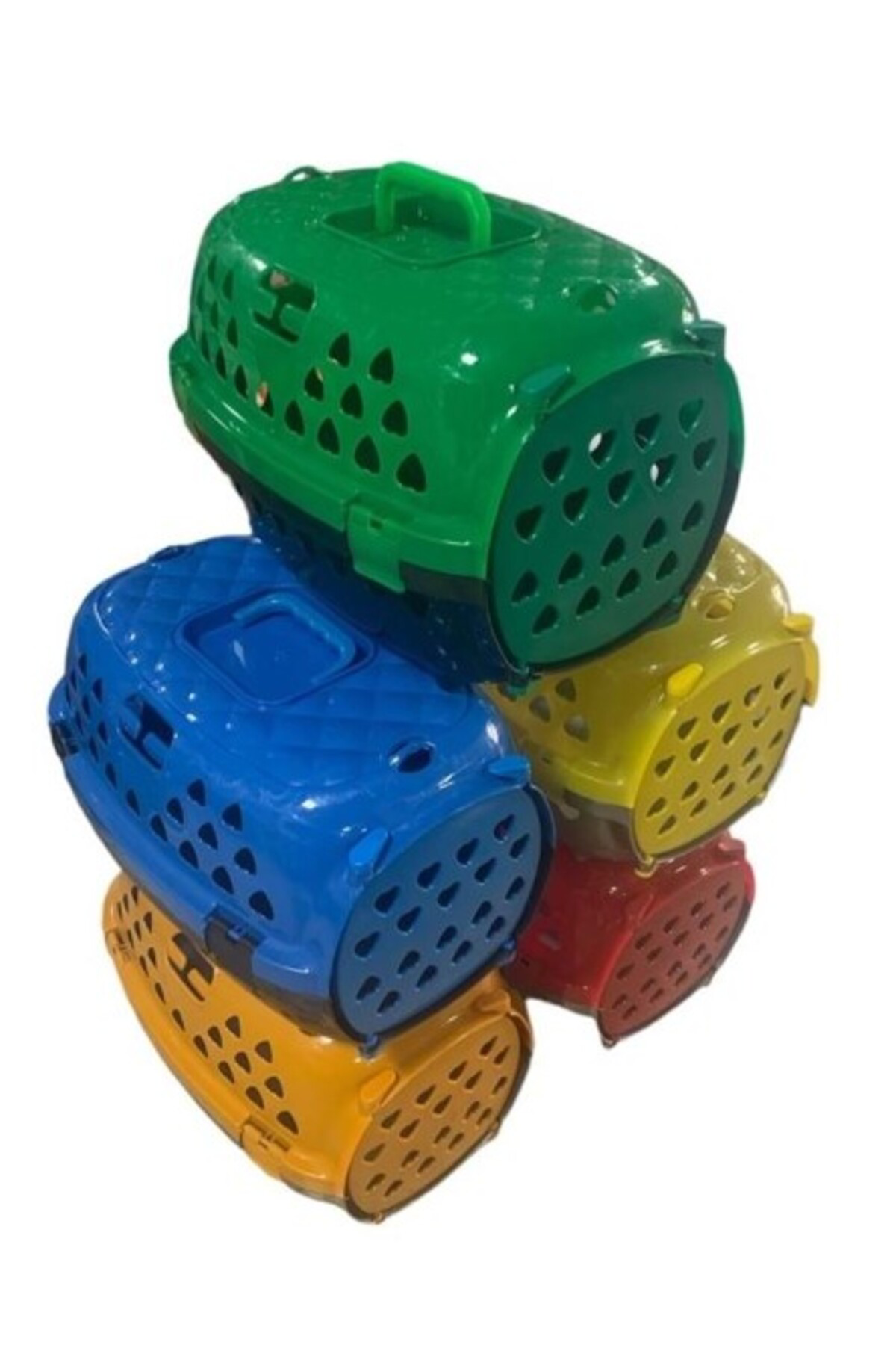 Cans Renkli Küçük Boy Plastik Kedi Taşıma Çantası | Pratik Ve Şık Evci