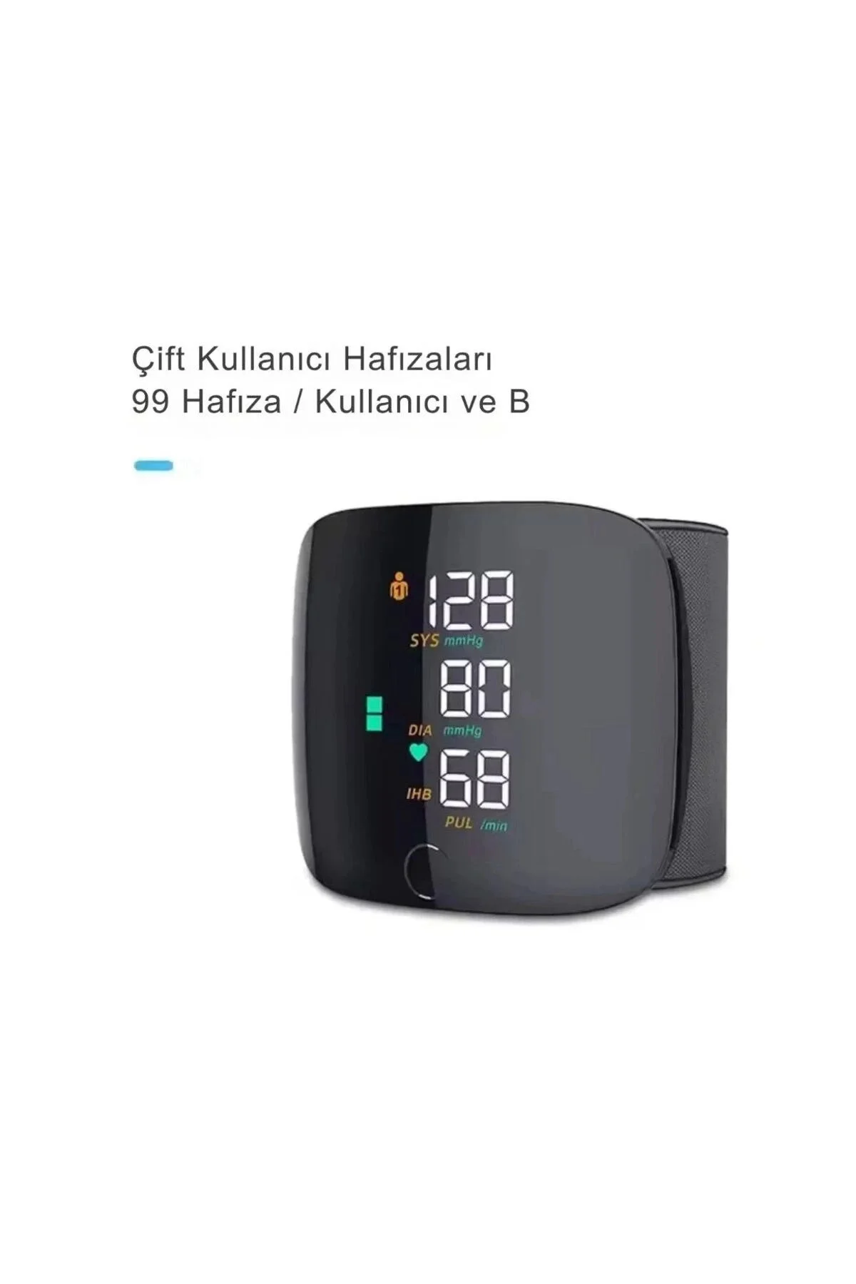 Renkli LCD Ekranlı Bilekten Tansiyon Aleti – Taşınabilir ve Kolay Kullanım Tansiyon Aleti