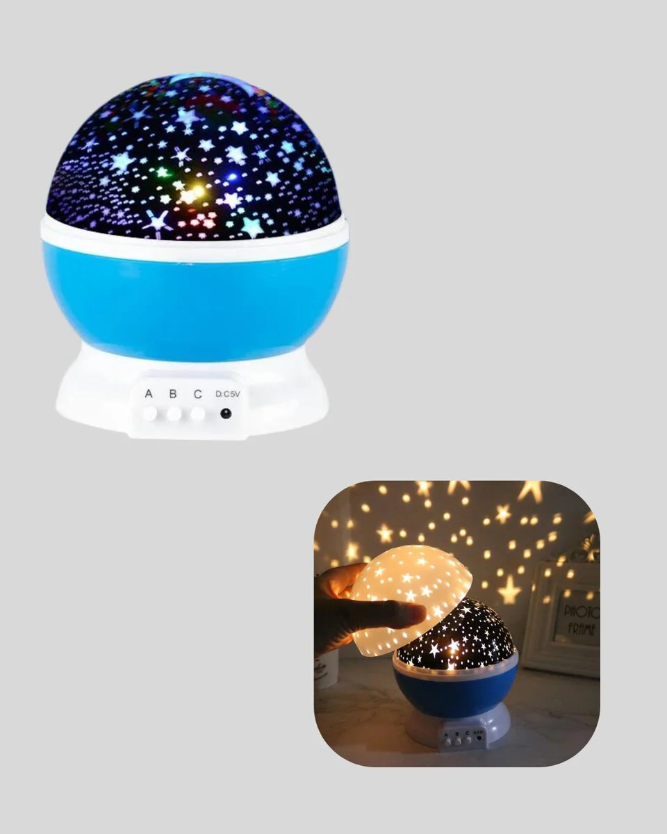 Renkli LED Gece Lambası - 6 Işık Modu ile Çocuk Odası Atmosferini Yönetin
