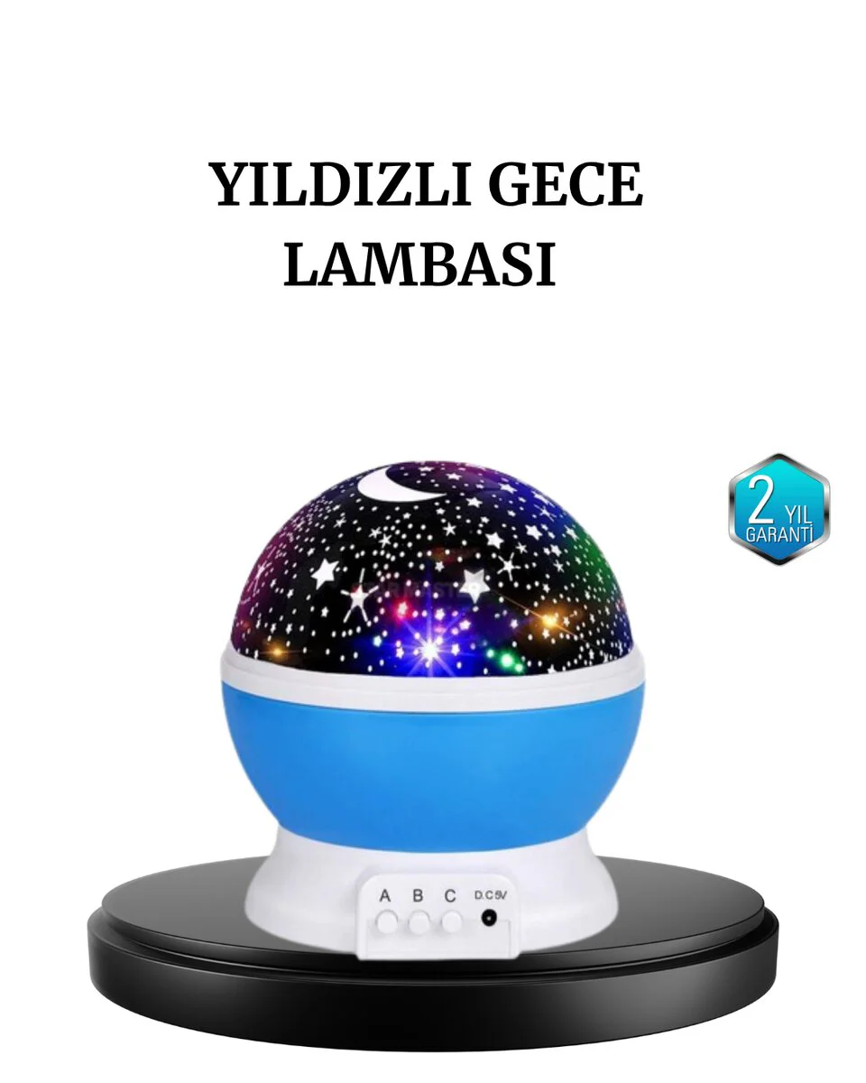 Renkli LED Gece Lambası - 6 Işık Modu ile Çocuk Odası Atmosferini Yönetin