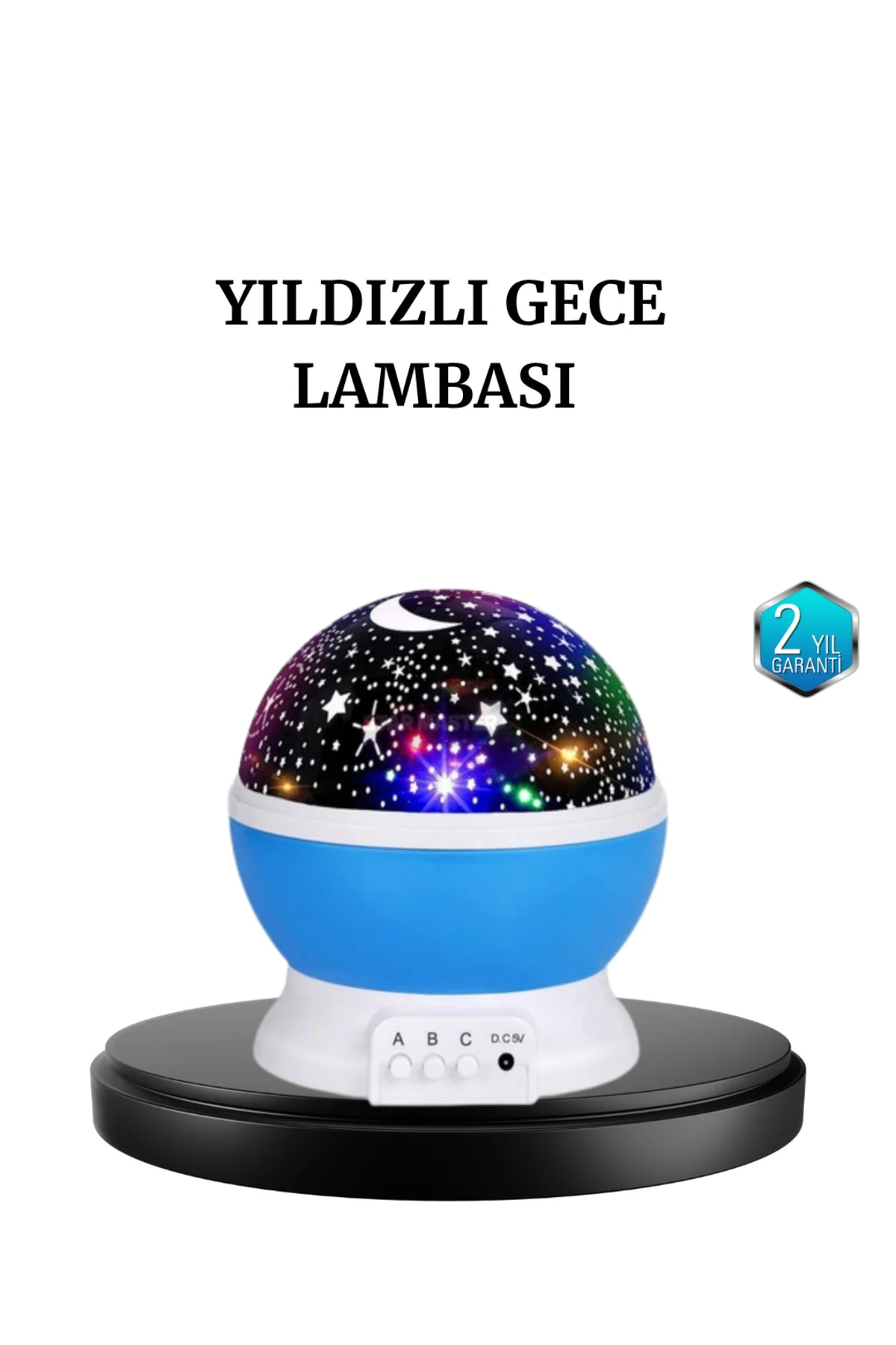 Renkli LED Gece Lambası 6 Işık Modlu Çocuk Odası Atmosfer Aydınla