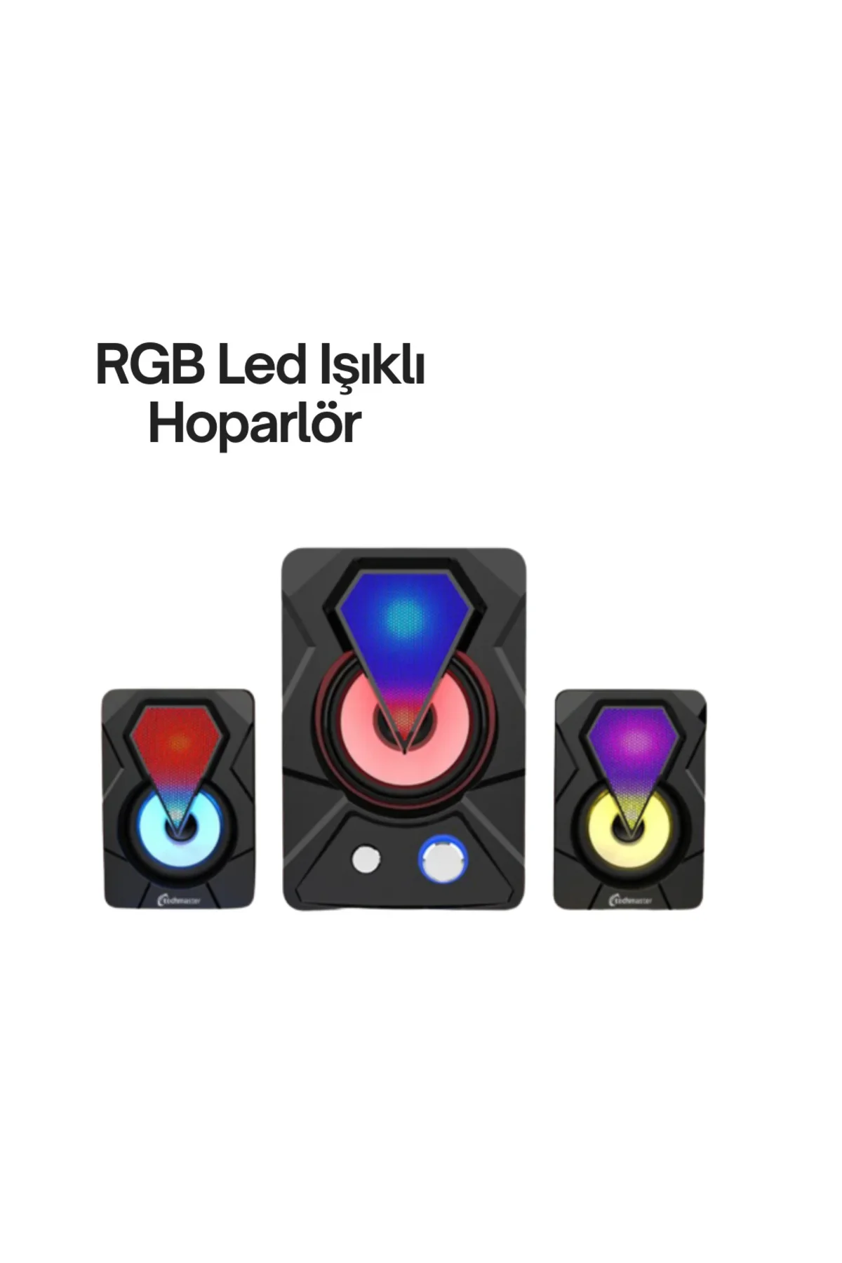 Renkli LED Işıklı Hoparlör