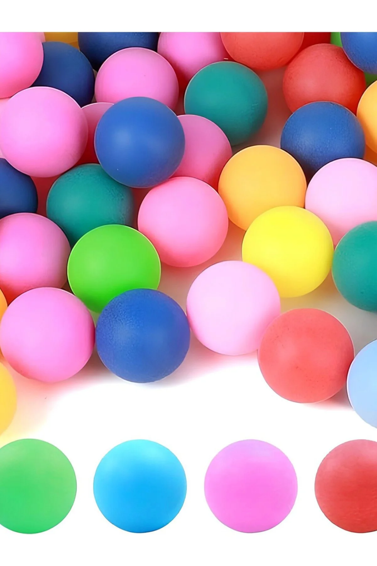 Renkli Masa Tenisi Topu 6 Lı Paket P-2883 Pinpon