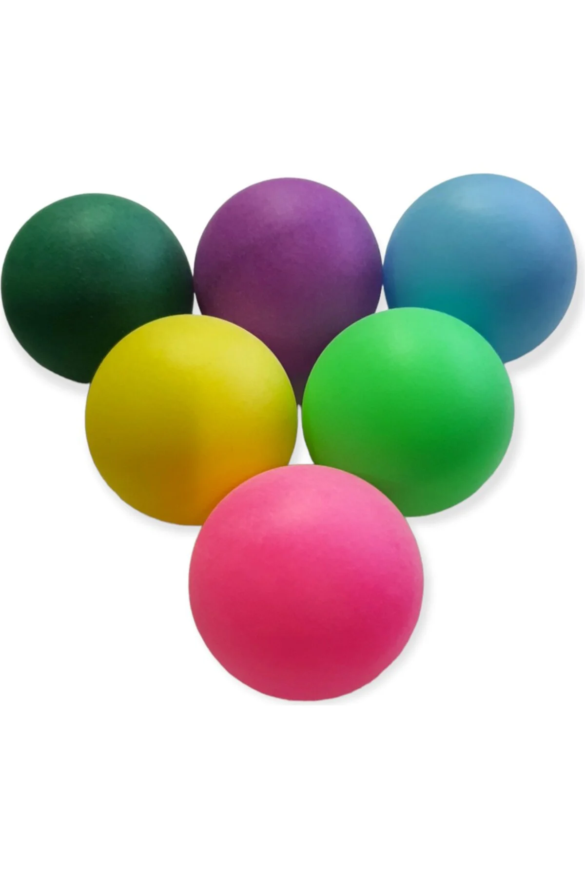 Renkli Masa Tenisi Topu 6 Lı Paket P-2883 Pinpon