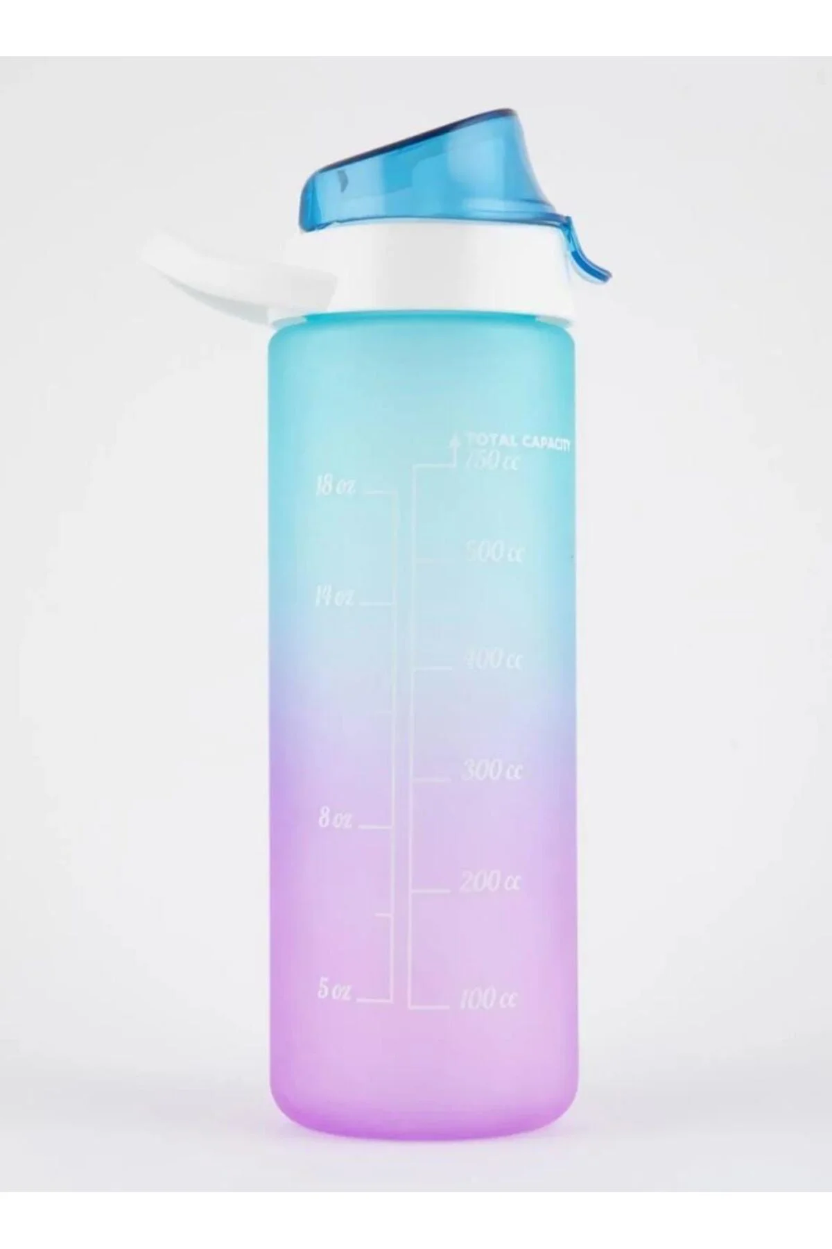 Renkli Matara 750 ml Motivasyon Matarası, Renkli Suluk Okul Matar