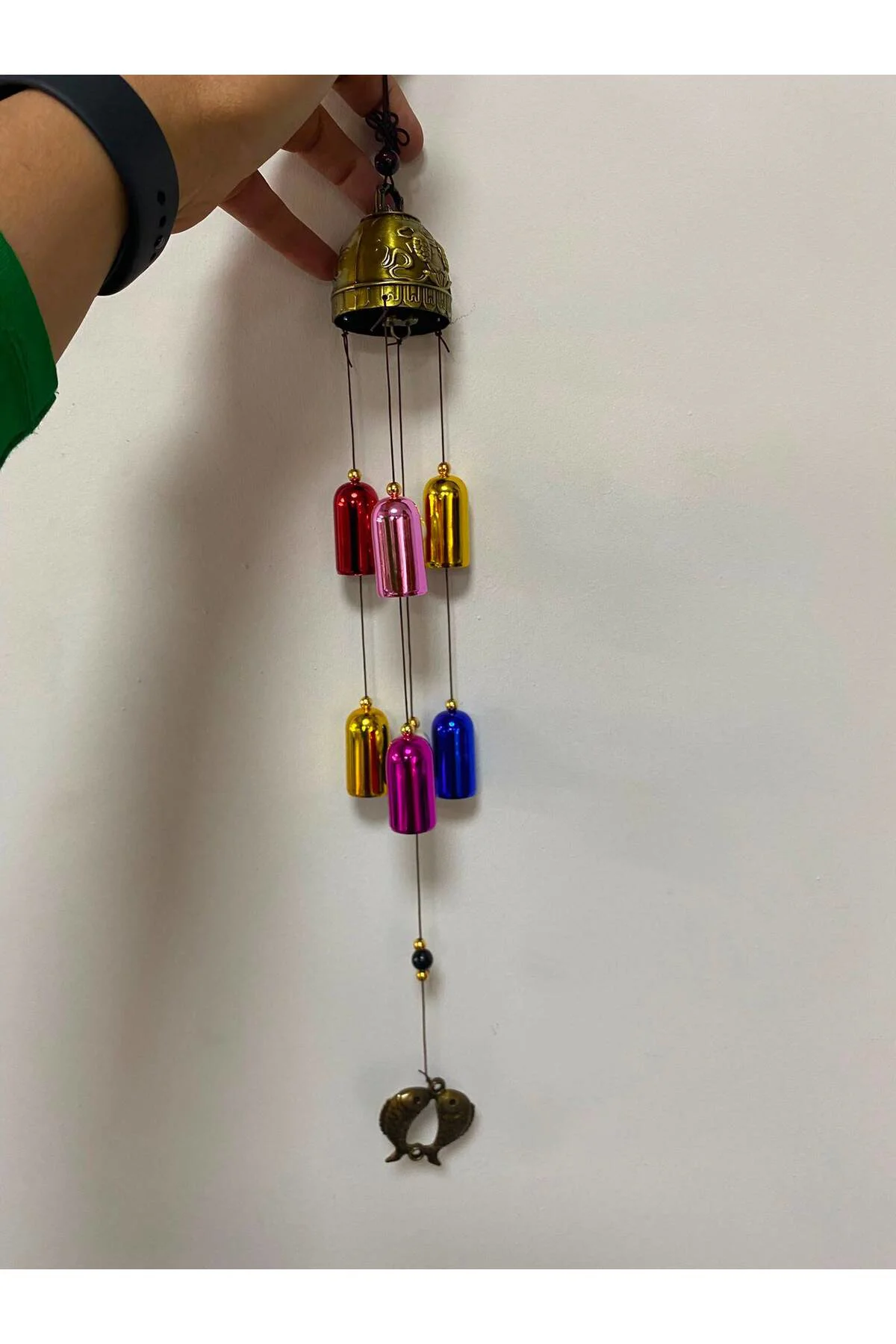 Renkli Metal Balıklı Rüzgar Çanı Hediyelik 50 cm Fiyatı, Yorumları ve Özellikleri