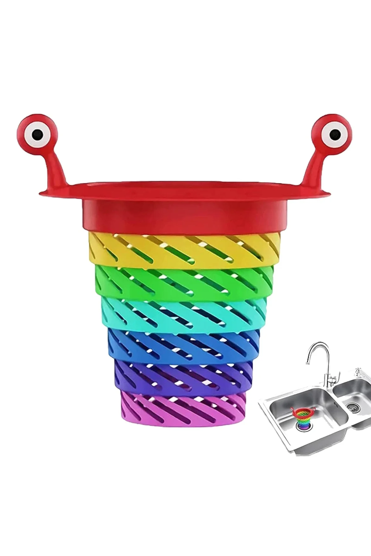 RENKLİ MUTFAK LAVABO SÜZGECİ (4887)