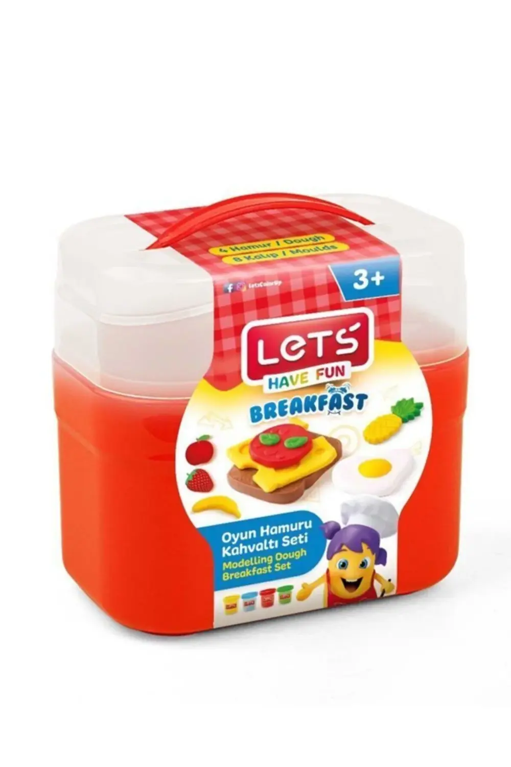 Renkli Oyun Hamuru Kahvaltı Seti 12 Parça, Eğlenceli ve yaratıcı