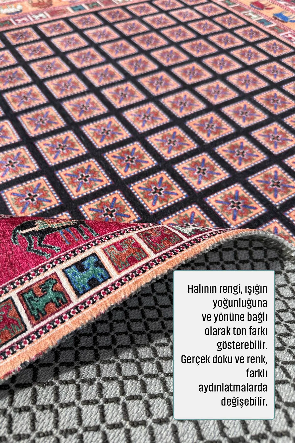 Renkli Pazırık Halısı Tasarım Şönil Halı Kilim Yolluk Kaymaz Yıkanabilir Saçaklı Salon Mutfak Renkli Pazırık Halısı Tasarım Şönil Halı Kilim Yolluk Kaymaz Yıkanabilir Saçaklı Salon Mutfak
