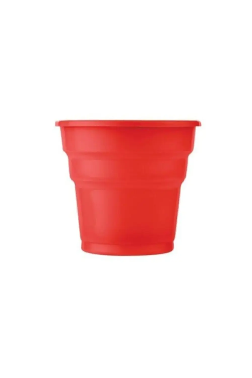 Renkli Plastik Bardak 200 Cc 25 Adet Kırmızı