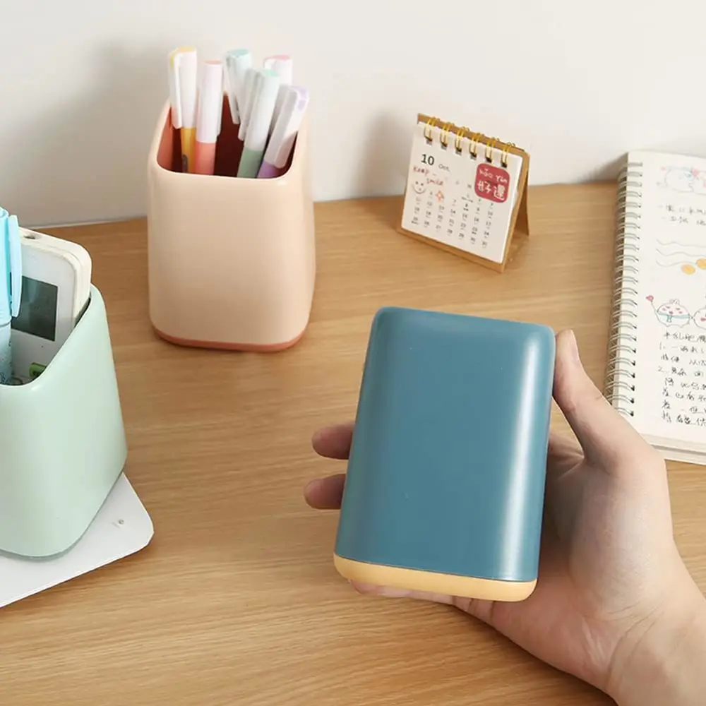 Renkli Plastik Masaüstü Kalemlik Kawaii Tek Gözlü Şık Kalemlik - 