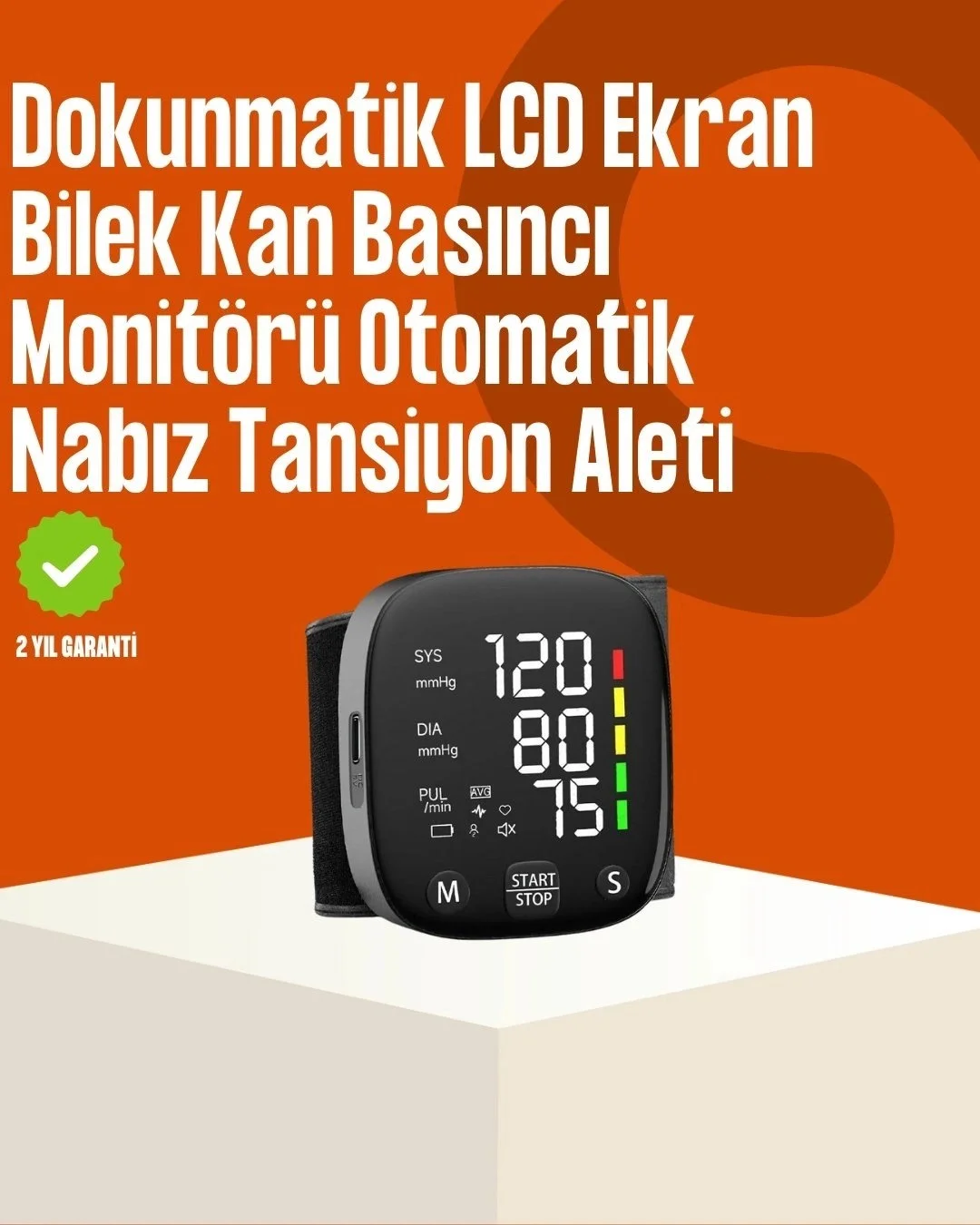 Renkli Risk Göstergeli Tansiyon Aleti