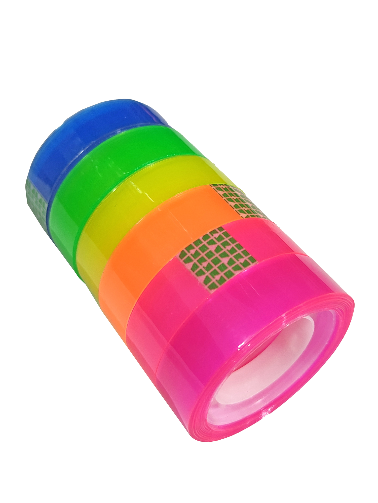 Limmy Renkli Şeffaf Para Bandı Şeffaf Rengarenk Selobant Bant - 6 Adet