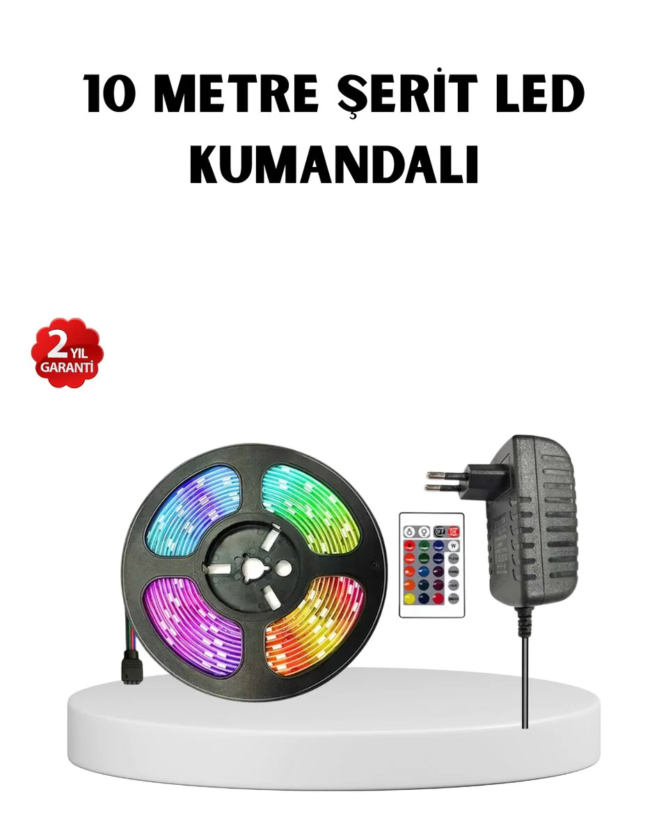 Renkli Smart LED Şerit – Suya Dayanıklı, Enerji Tasarruflu ve Müzik Senkronlu Aydınlatma