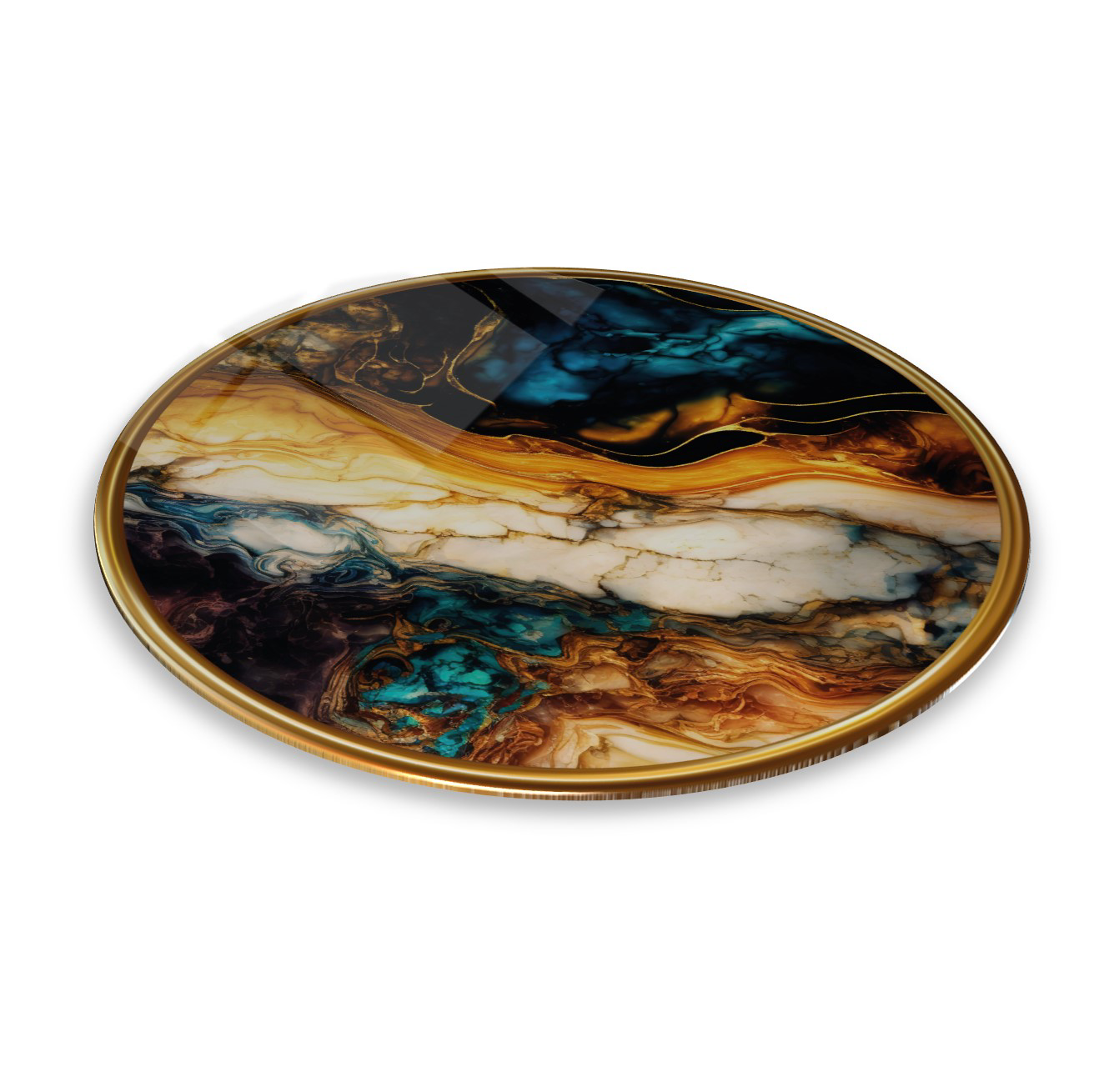 Pi Dekorasyon Renkli Soyut Yuvarlak Cam Tablo | Hediyelik, Dekoratif, Ofis, Mut Pi Dekorasyon Renkli Soyut Yuvarlak Cam Tablo | Hediyelik, Dekoratif, Ofis, Mut