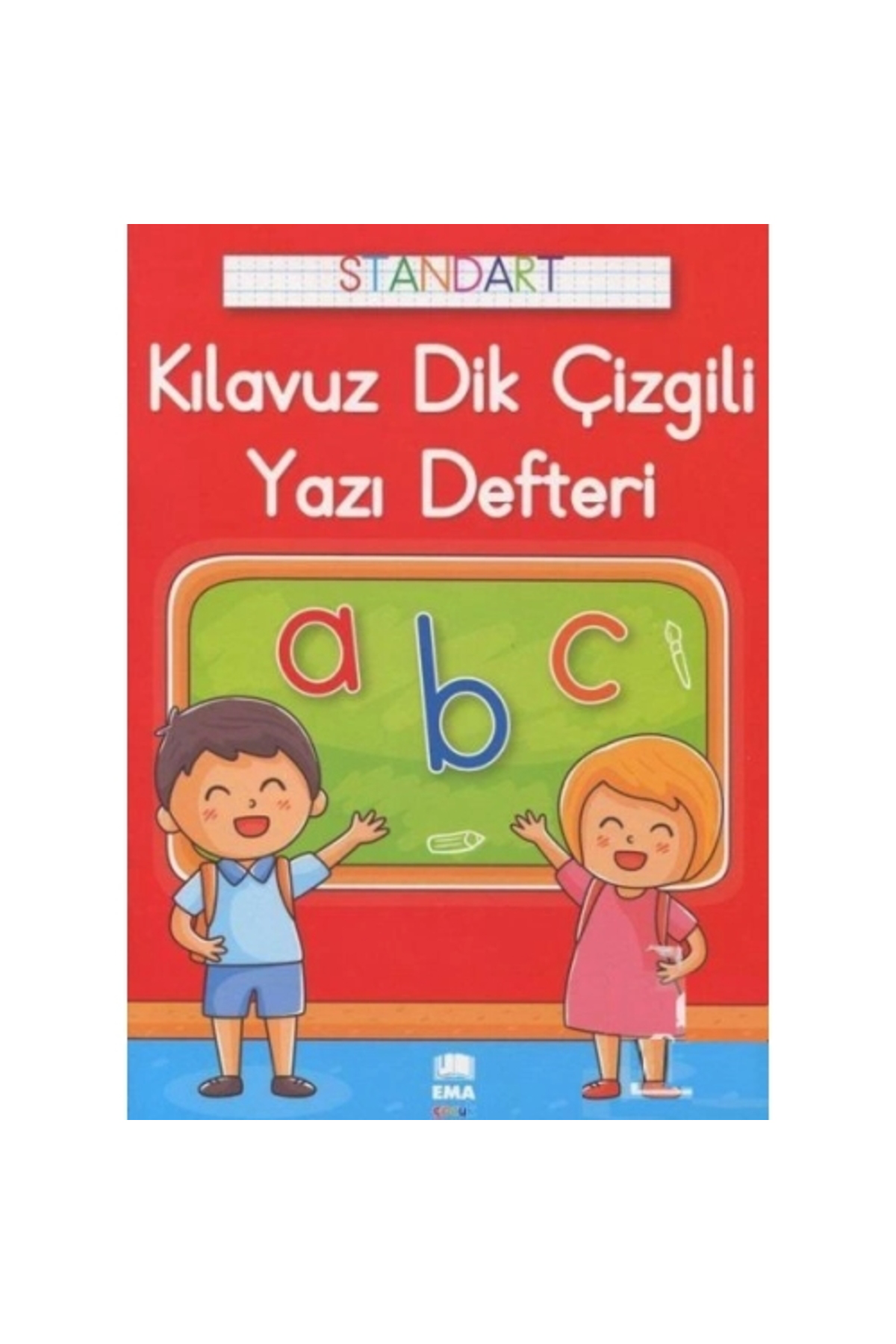 Ema Çocuk Renkli Standart Kare Çizgili Yazı Defteri A4 Ebat