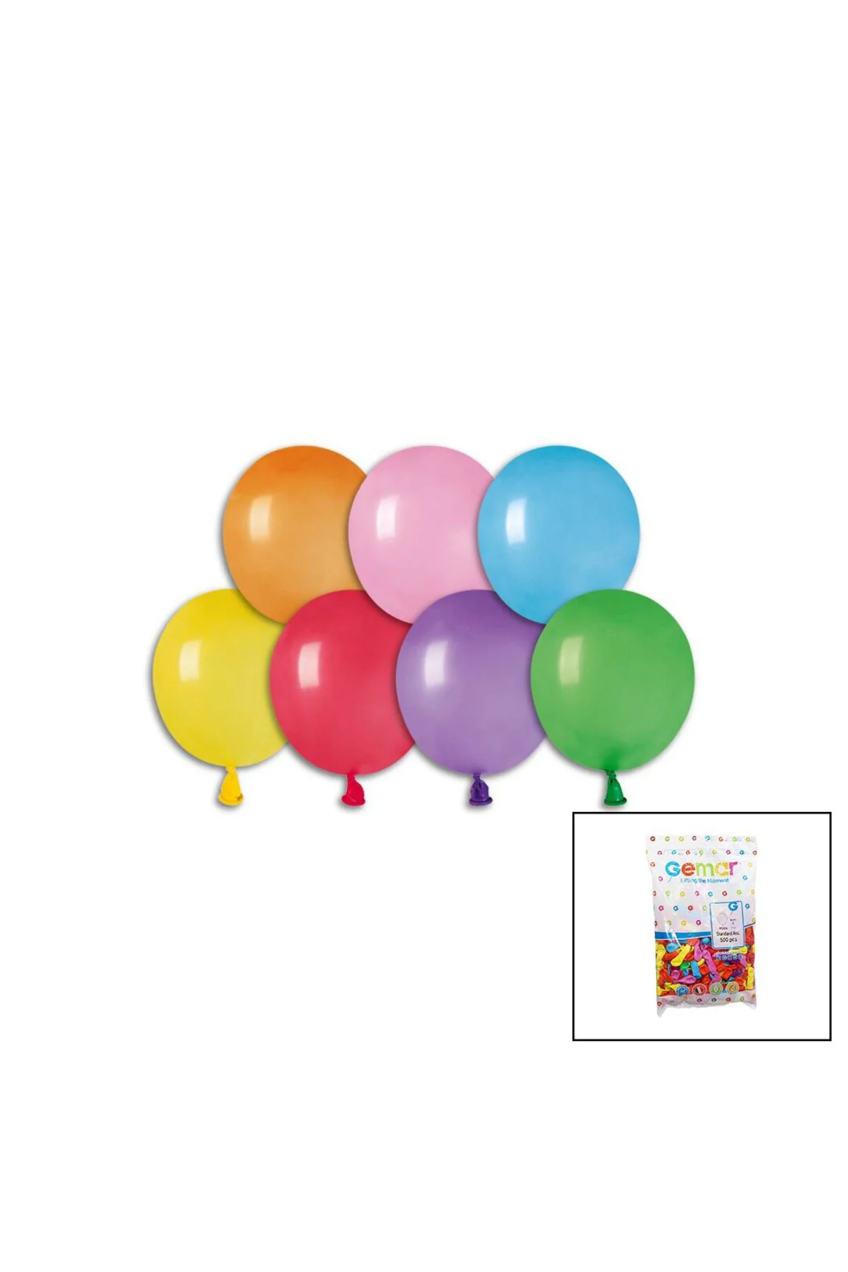 Renkli̇ Su Balon 3 İnç - 8cm - 500pcs  Go5060gok160165