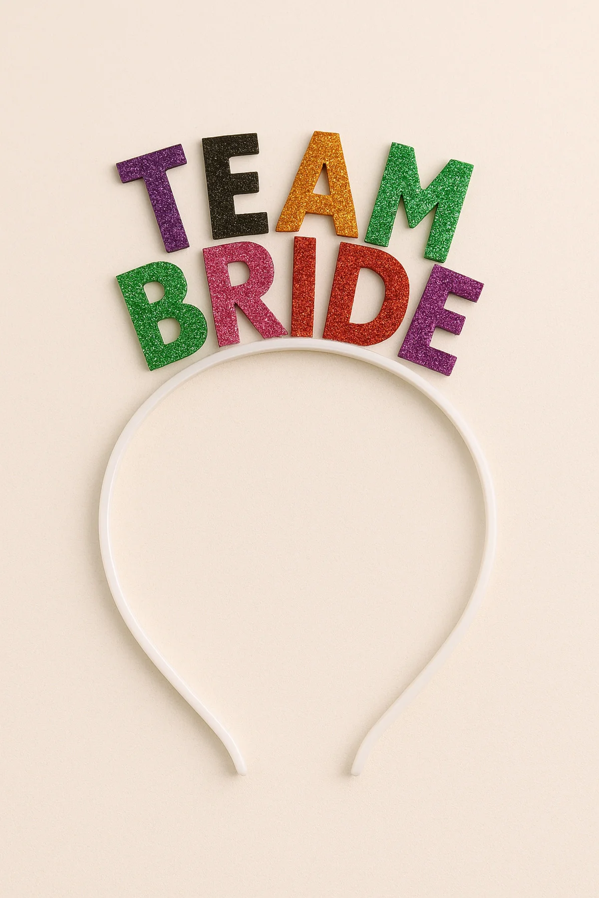 Renkli Team Bride Taç 10'lu Set - Bekarlığa Veda, Kına ve Gelin P