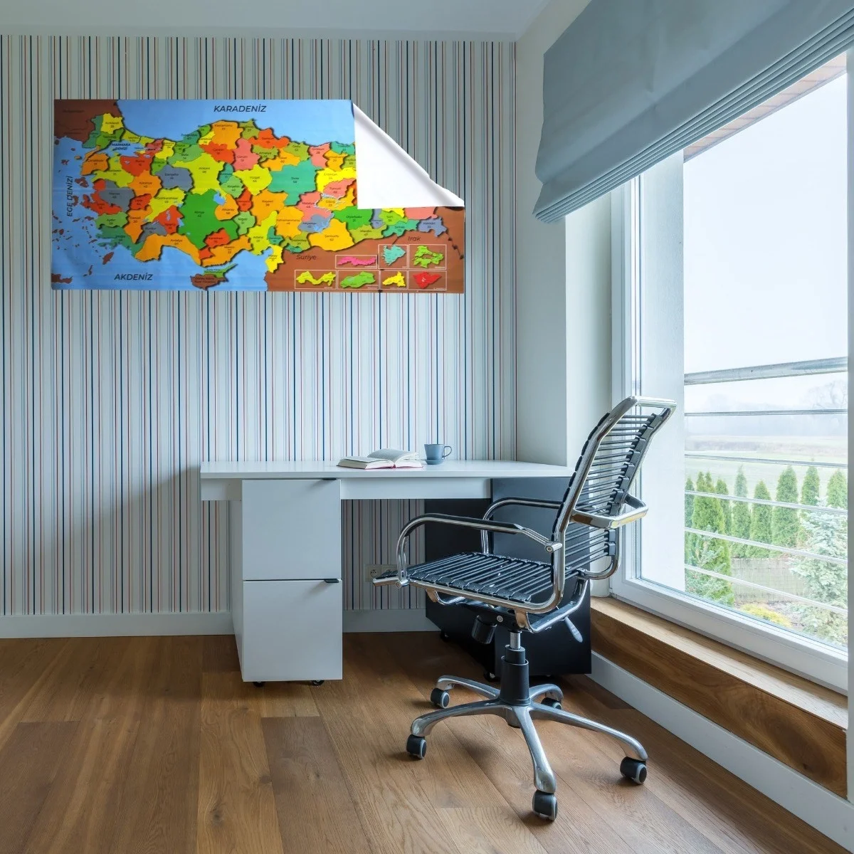 Renkli Türkiye Haritası Manyetik Yapıştırıcı Gerektirmeyen Duvar Stickerı 118 Cm * 56 Cm Bx40 Fiyatı, Yorumları ve Özellikleri