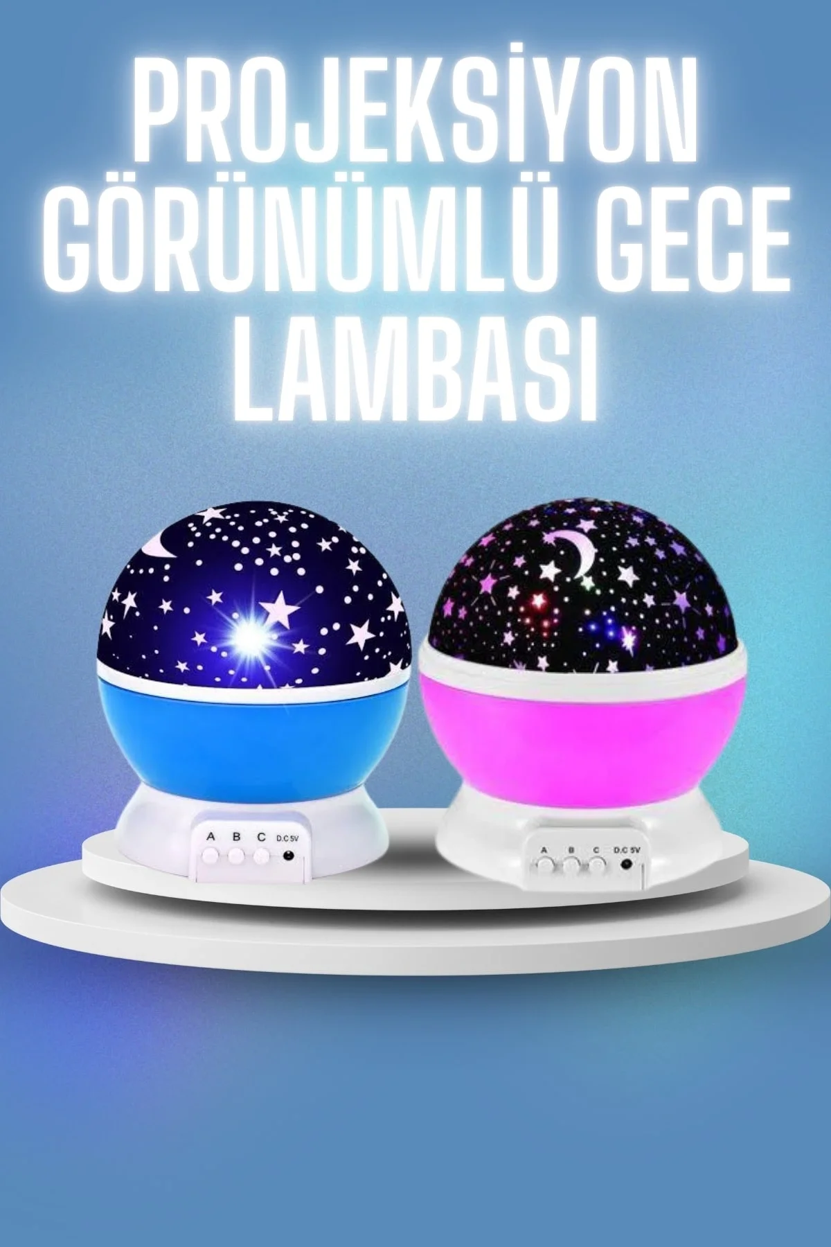 Renkli Yıldızlı Gökyüzü Projeksiyon Gece Lambası Pilli ve USB Kablolu Fiyatı, Yorumları ve Özellikleri