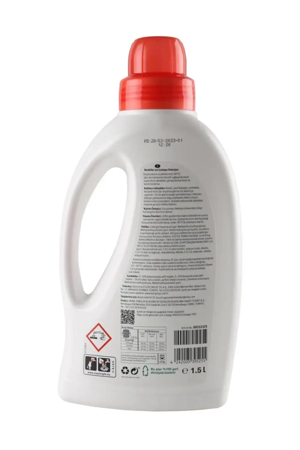 Renkliler Için Sıvı Çamaşır Deterjanı 1.5 Litre