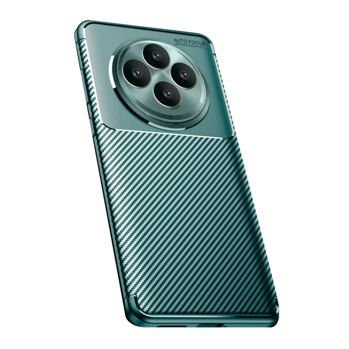 Reno 11 FS Kılıf Auto Focus Karbon Kapak - Koyu Yeşil Premium Koruması