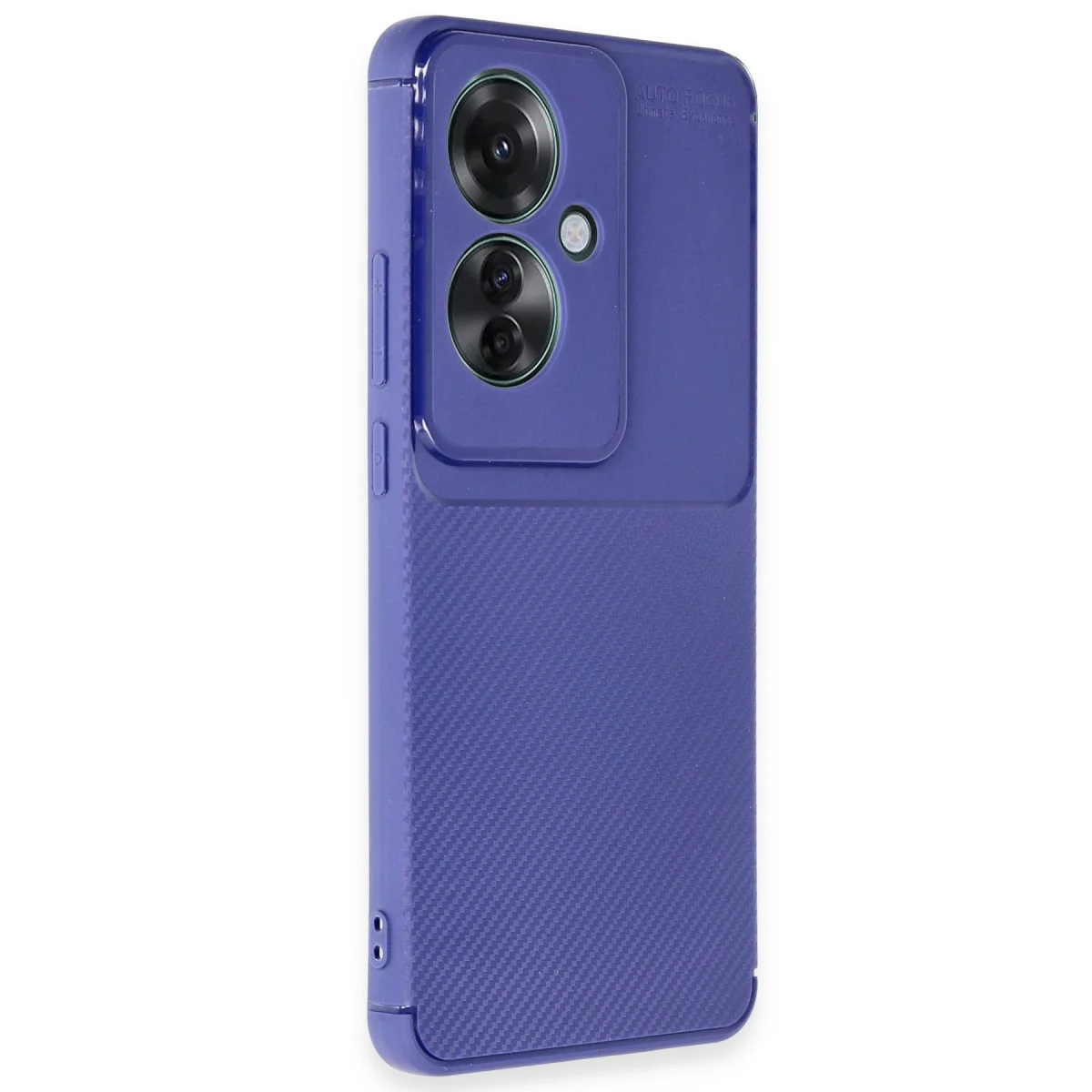 Reno 11F Auto Focus Karbon Kılıf - Lacivert, Tüm Slotlara Erişimli ve Şık Koruyucu Kılıf