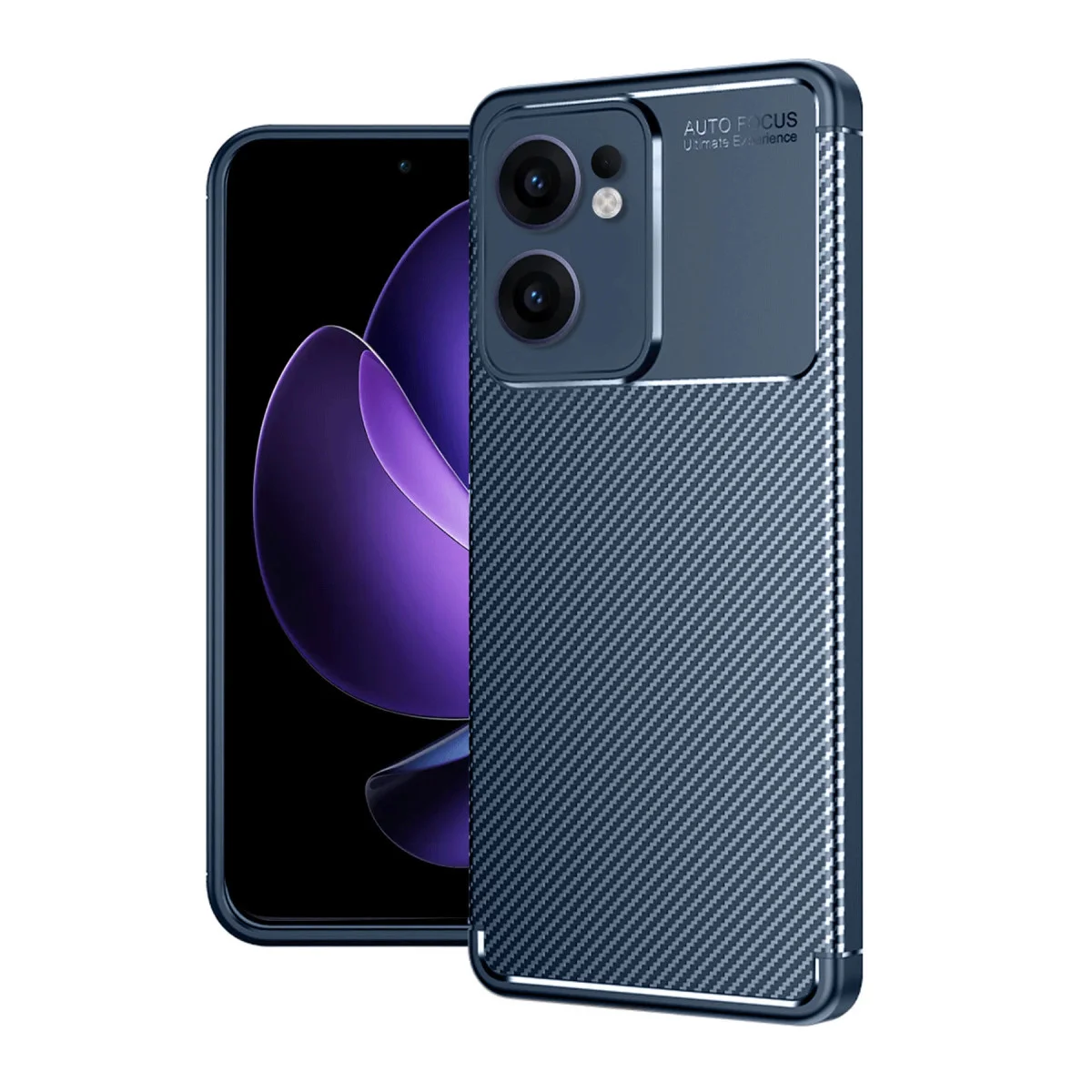 Reno 13F Auto Focus Karbon Fiber Kılıf - Lacivert