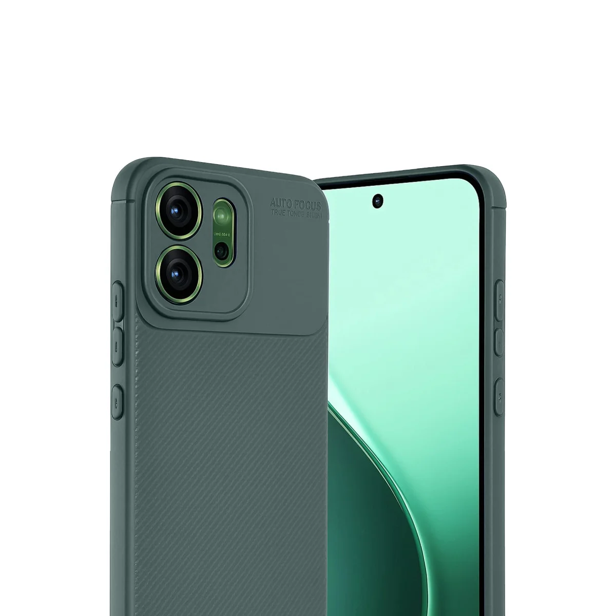 Reno 14F Auto Focus Karbon Kapak - Koyu Yeşil
