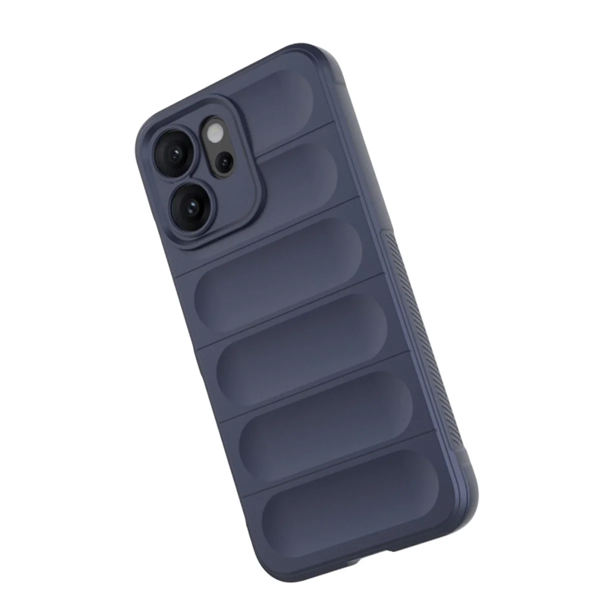 Reno 14F Optimum Silikon Kılıf - Lacivert Korumalı Kılıf