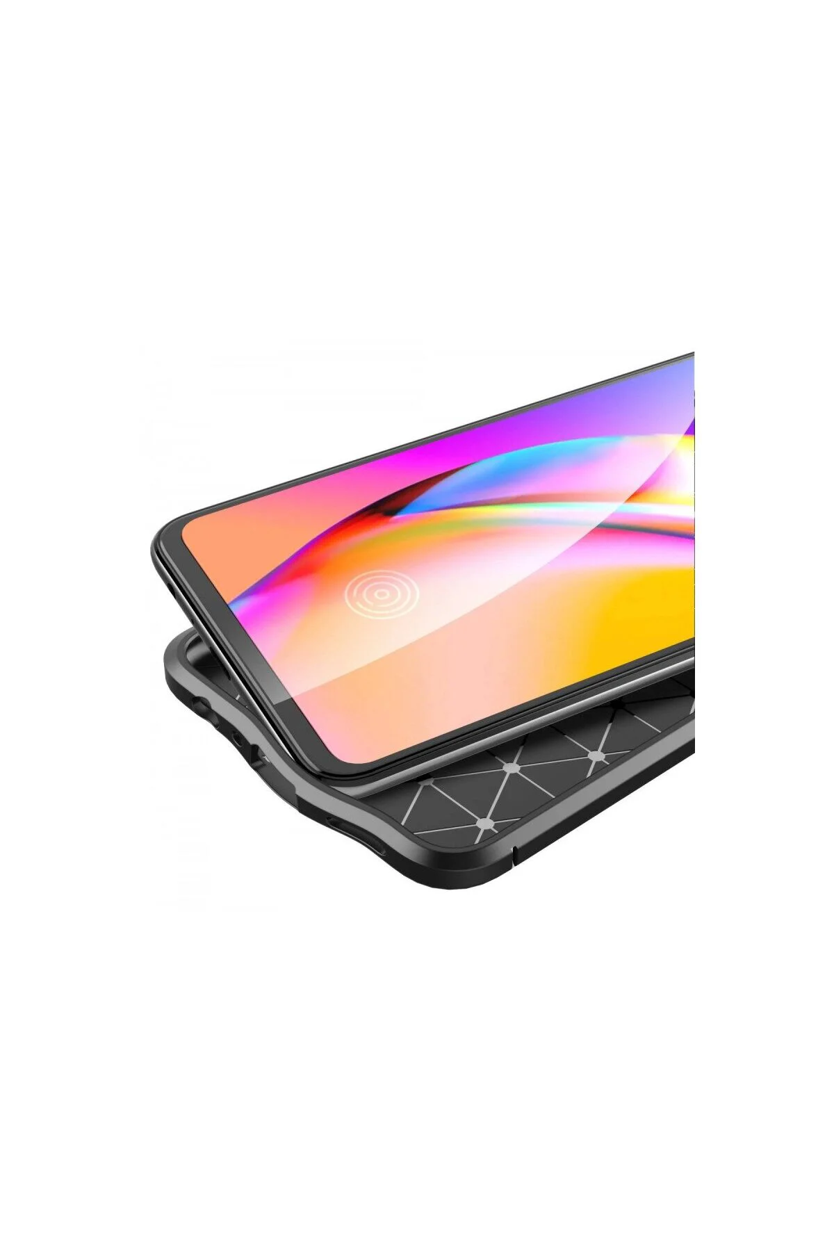 Reno 5 Lite Kılıf Auto Fus Kapak - Kırmızı