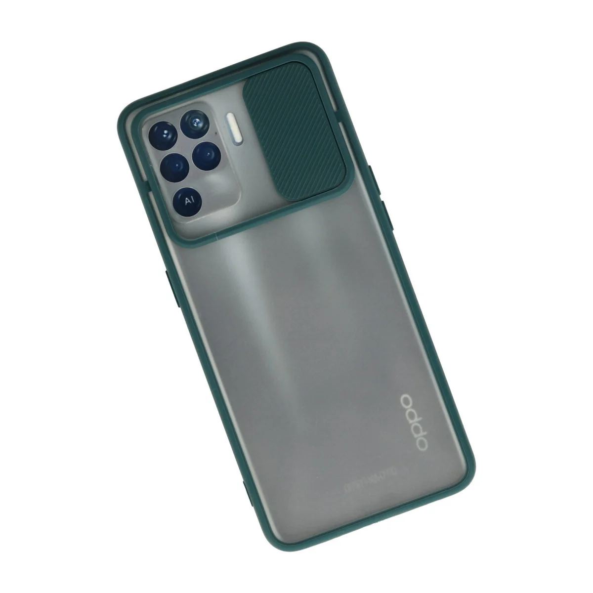 Reno 5 Lite Kılıf - Palm Buzlu Silikon Kılıf Yeşil