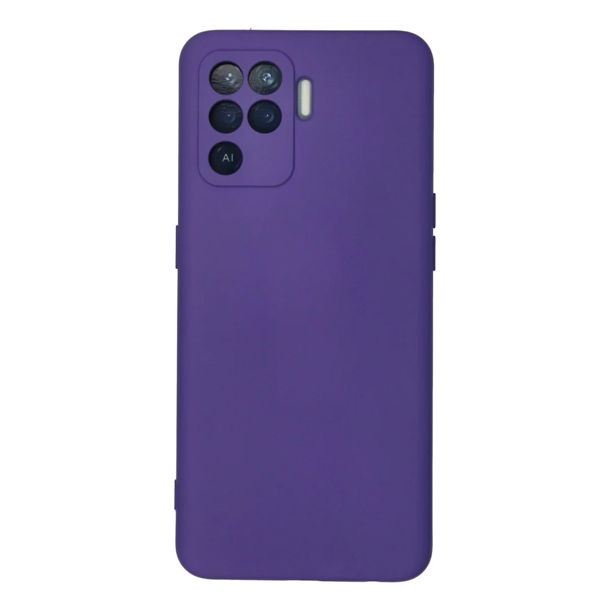 Reno 5 Lite Nano İçi Kadife Silikon Kılıf - Mor