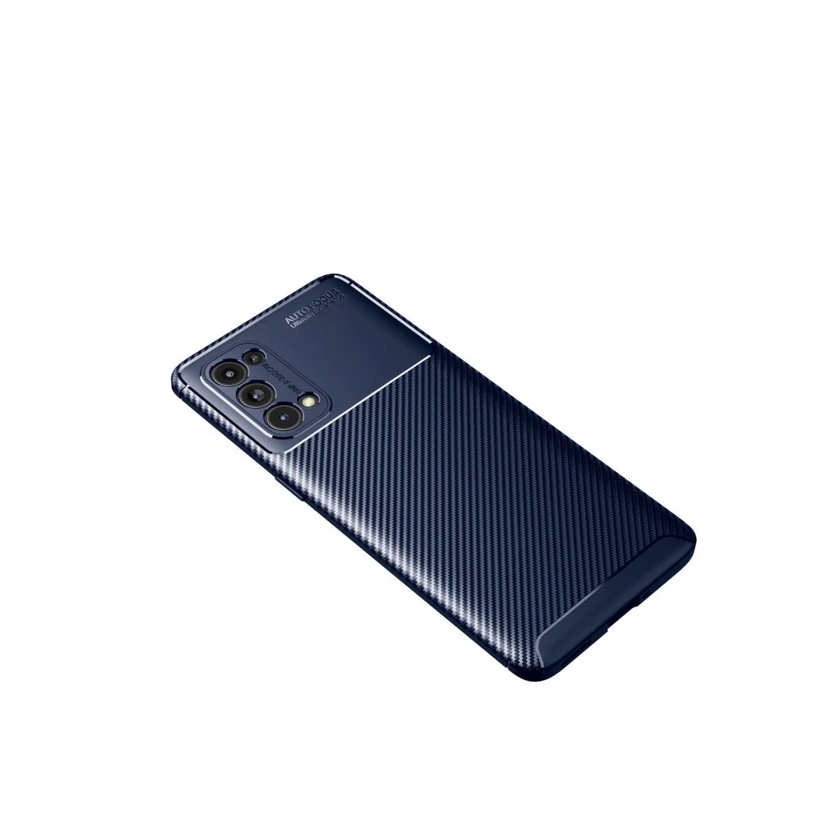 Reno 5 Pro Auto Focus Karbon Kılıf - Çizilmeye Karşı Koruma ve Estetik Lacivert