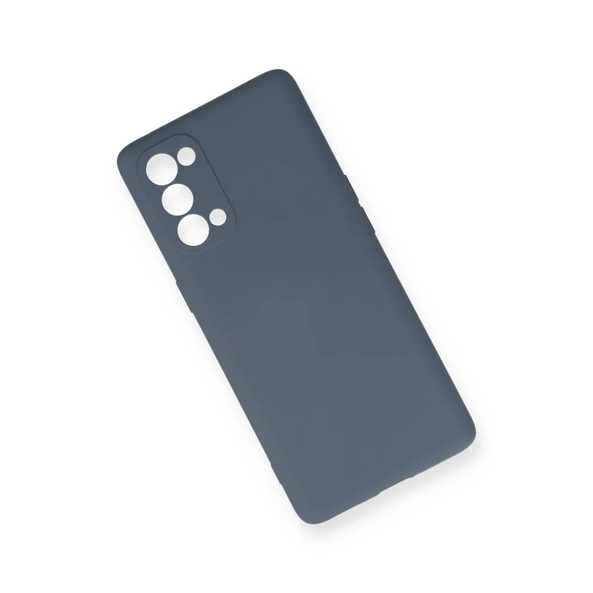 Reno 5 Pro Nano İçi Kadife Silikon Kılıf - Gri