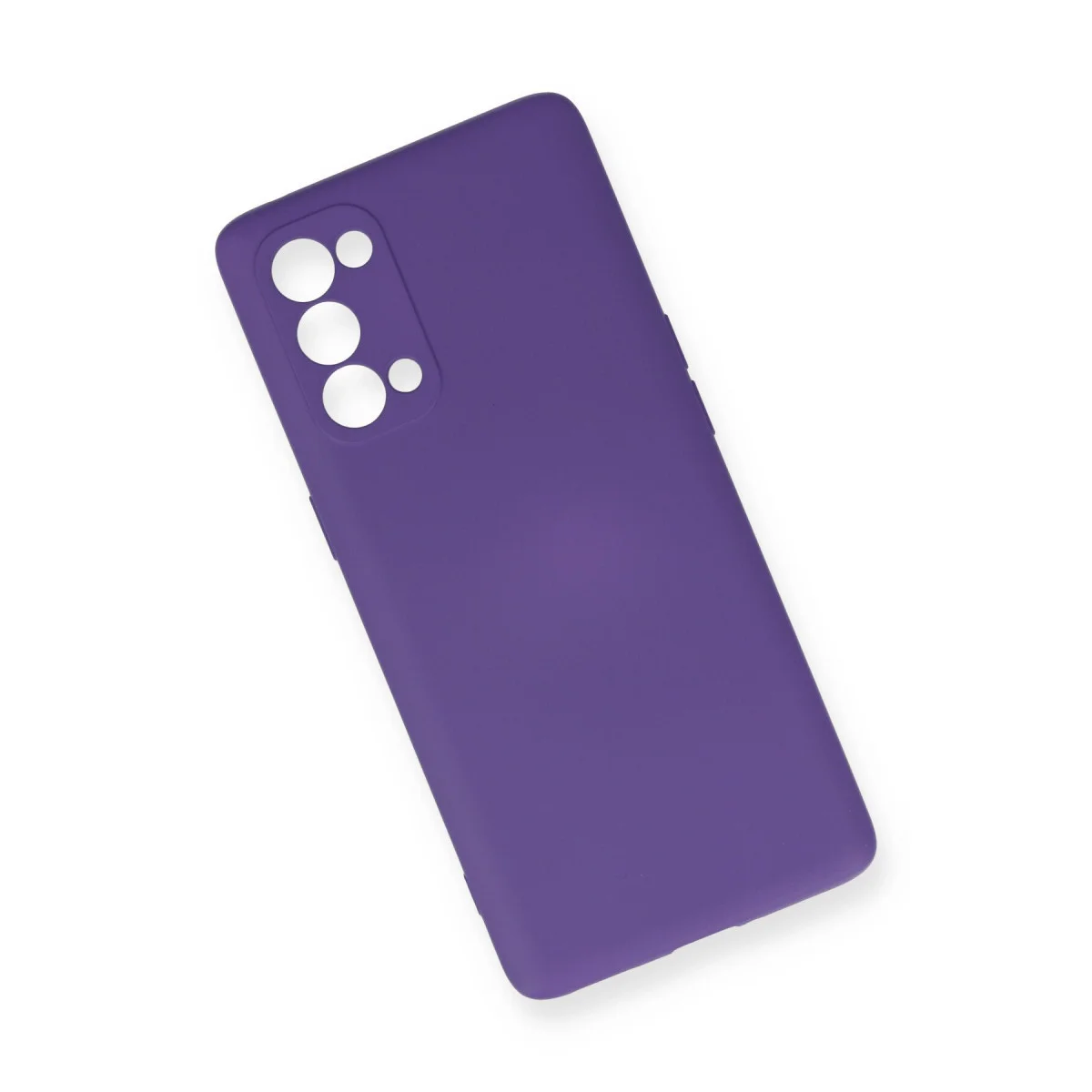 Reno 5 Pro Nano İçi Kadife Silikon Kılıf Mor - Yerli Kalite ve Şık Koruma