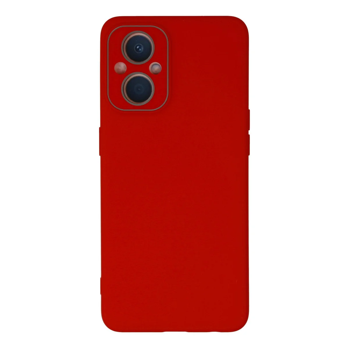 Reno 7 Lite Lansman Glass Kılıf - Kırmızı TPU Silikon Koruyucu