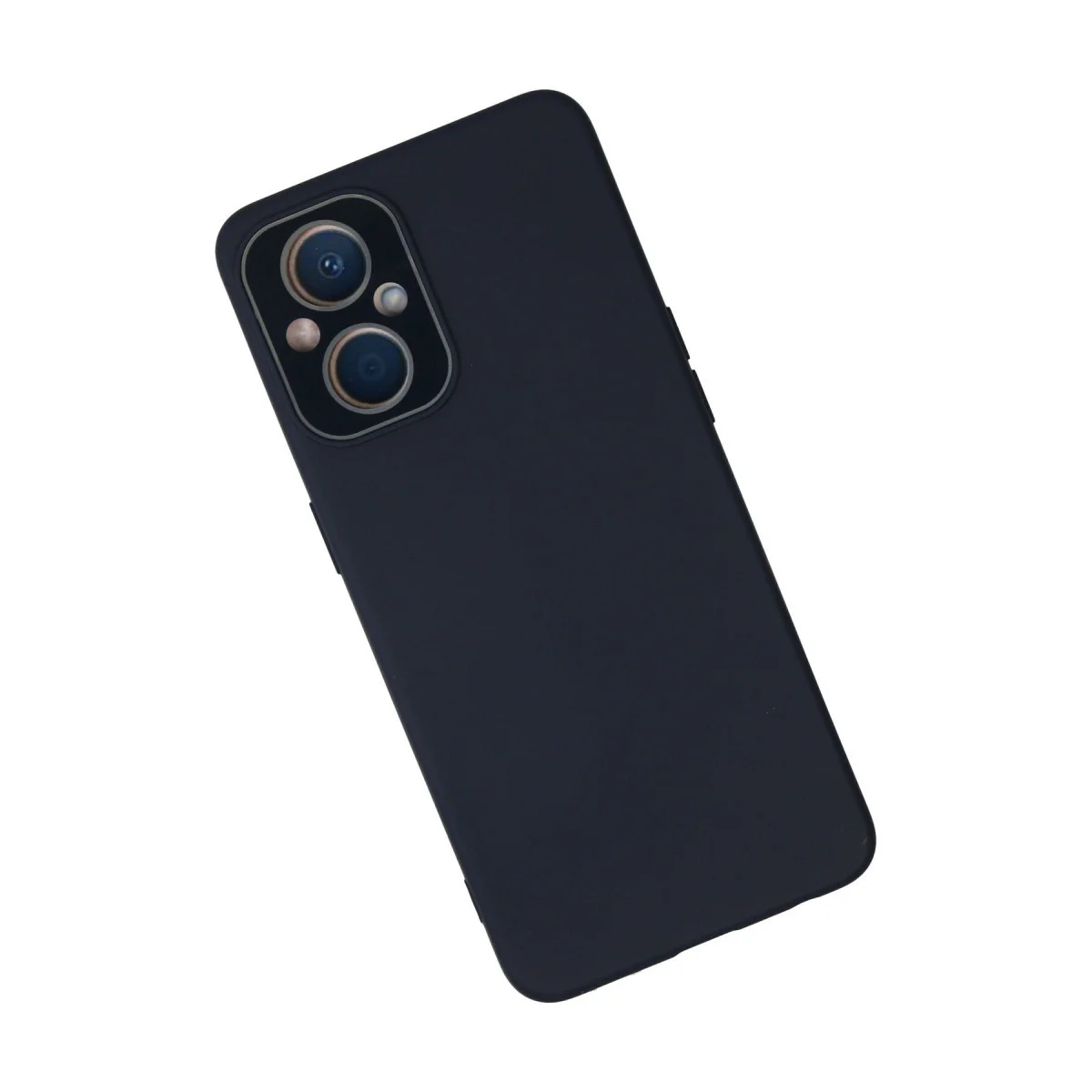 Reno 7 Lite Lansman Glass Kılıf - TPU Silikon Mat Kapak (Lacivert)