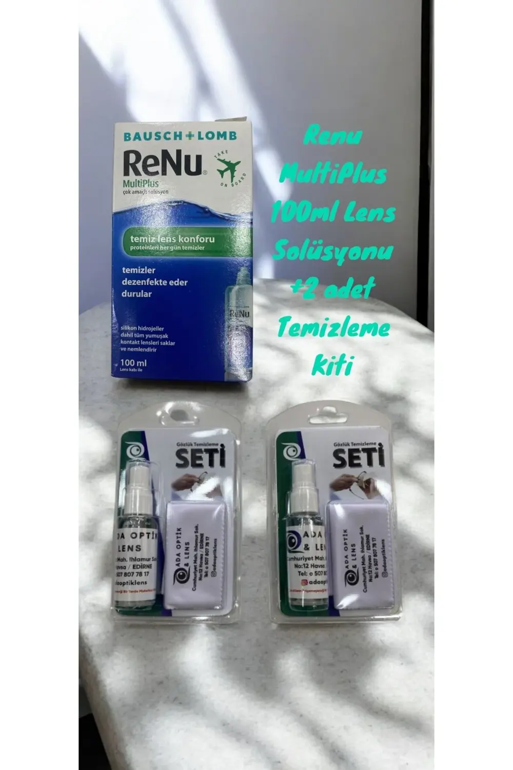 Renu 100 ml Lens Solüsyonu 2 Adet Optik&güneş Gözlük Temizleme An
