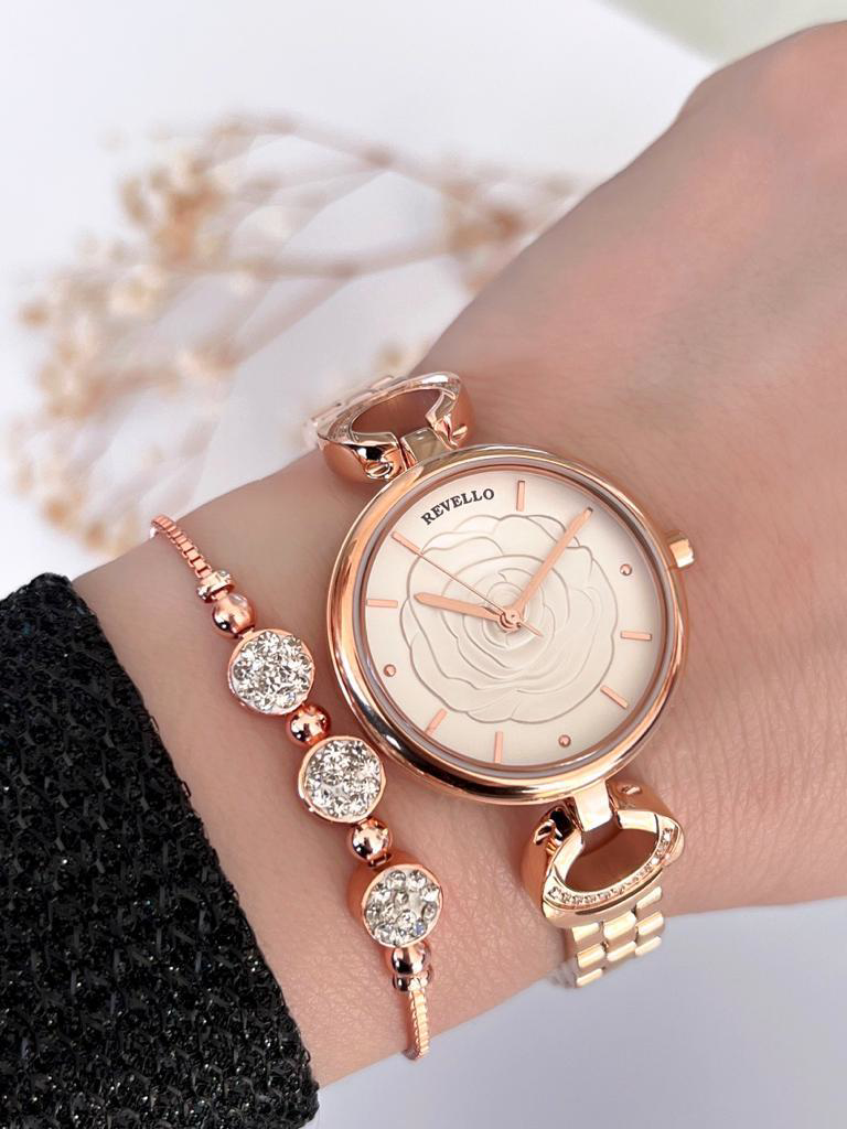 RES-1448.F Bronz Kaplama Bayan Kol Saati 2 Yıl Garantili Özel Ser