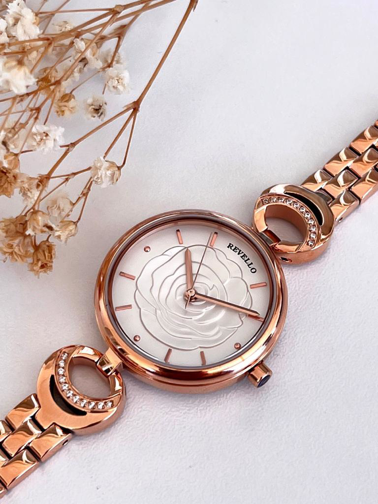 RES-1448.F Bronz Kaplama Bayan Kol Saati 2 Yıl Garantili Özel Ser