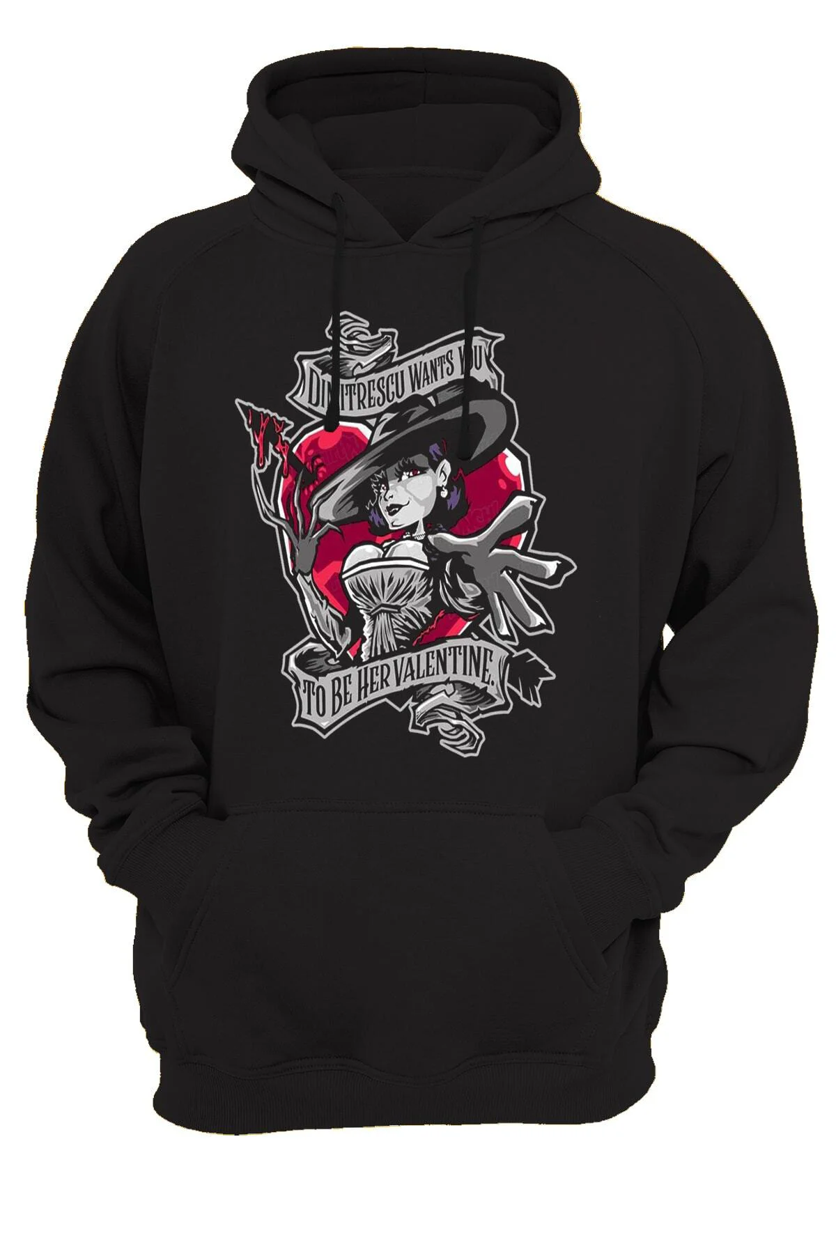 Resident Evil Lady Dimitrescu Baskılı 3 Ipl. Şardonlu, Kalın (600 gr.) Içi Polar Sweatshirt